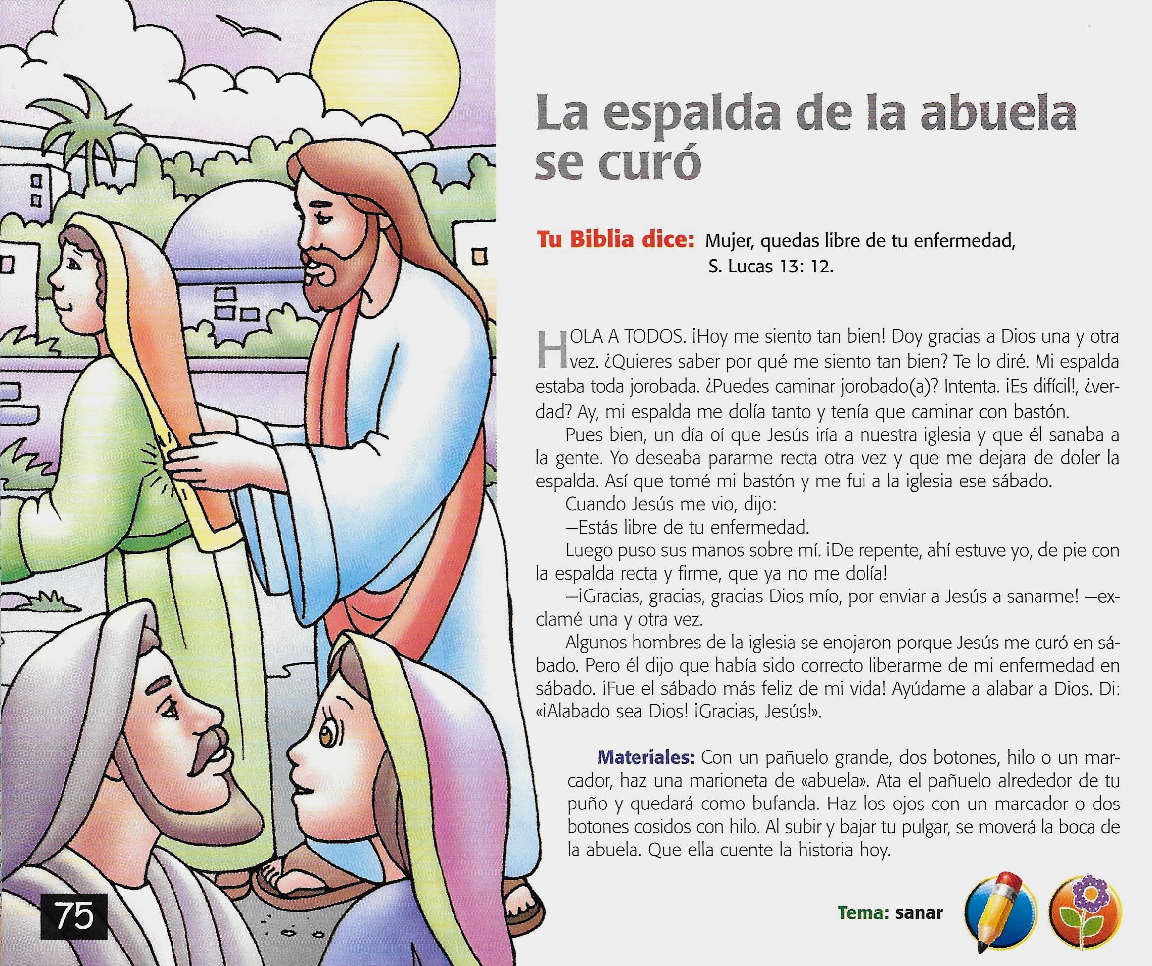 Página ilustrada del devocional