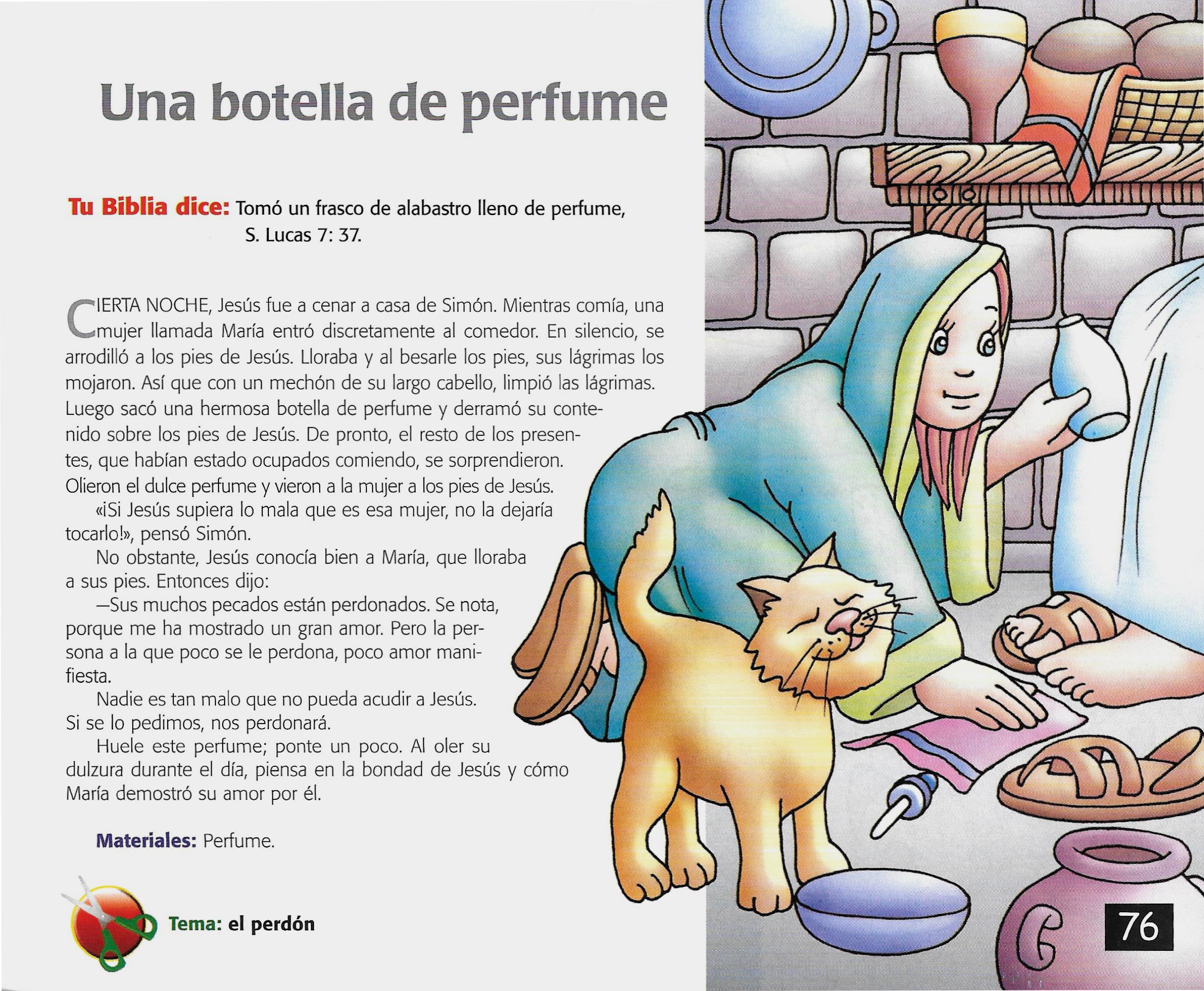 Página ilustrada del devocional