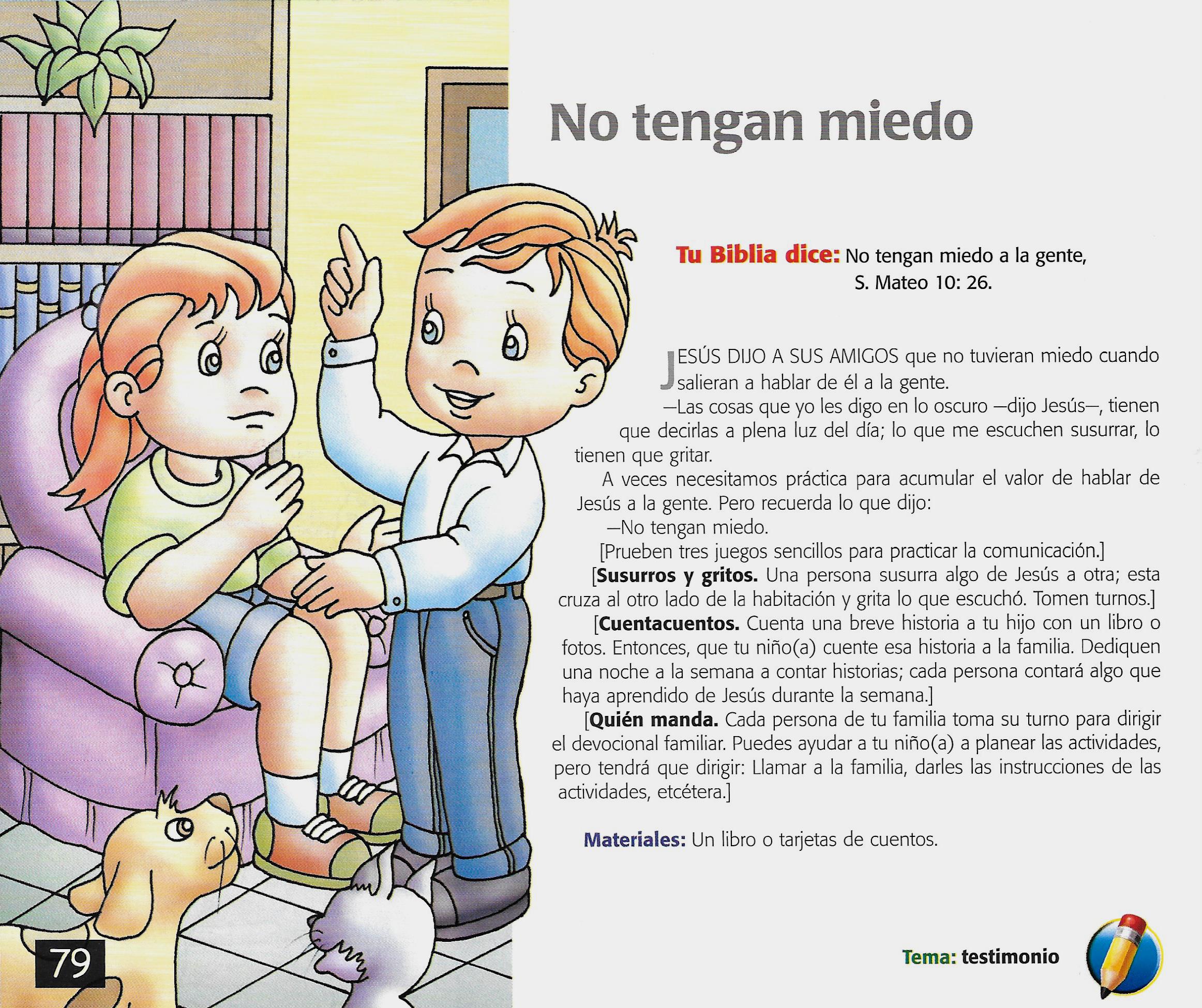 Página ilustrada del devocional