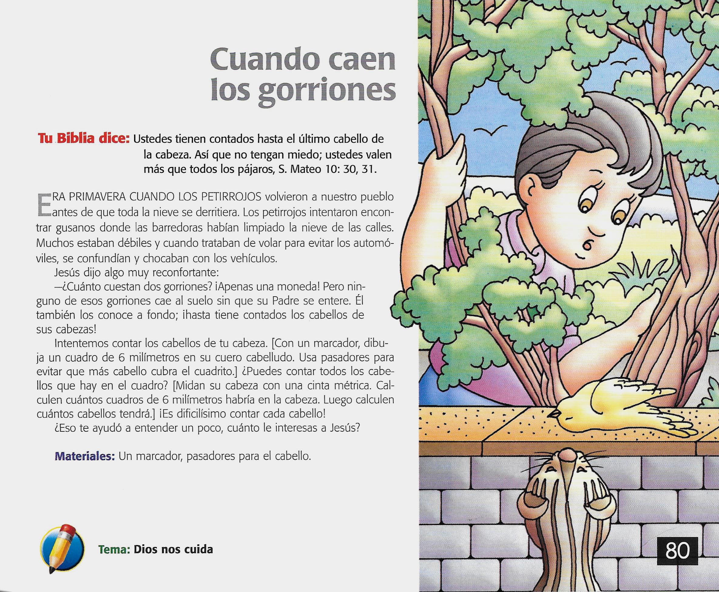 Página ilustrada del devocional