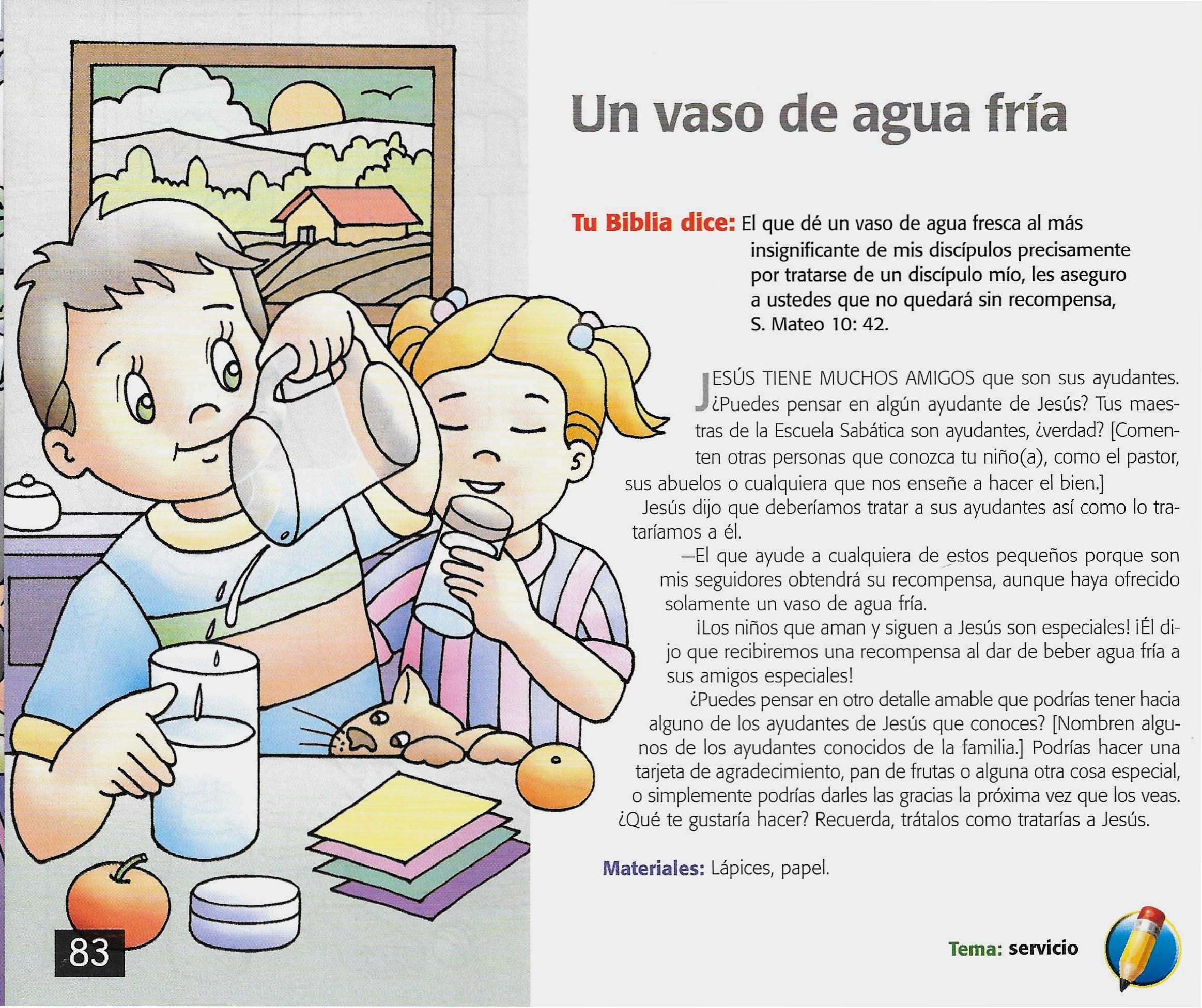 Página ilustrada del devocional