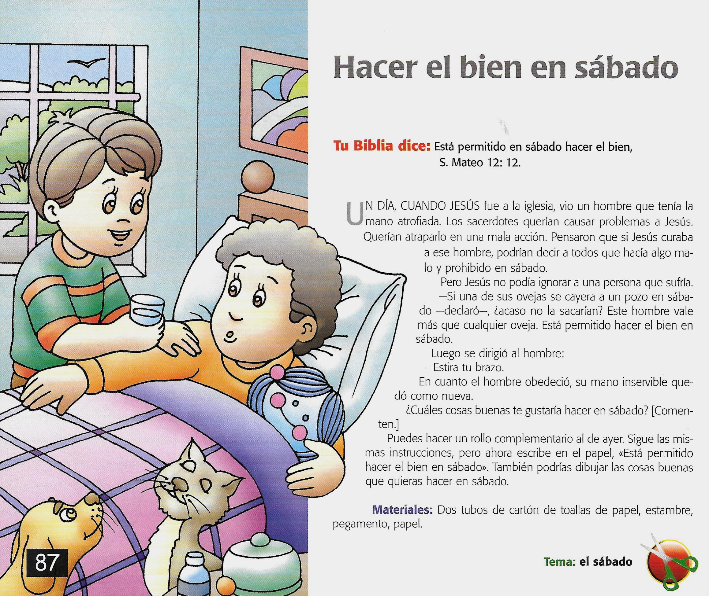Página ilustrada del devocional