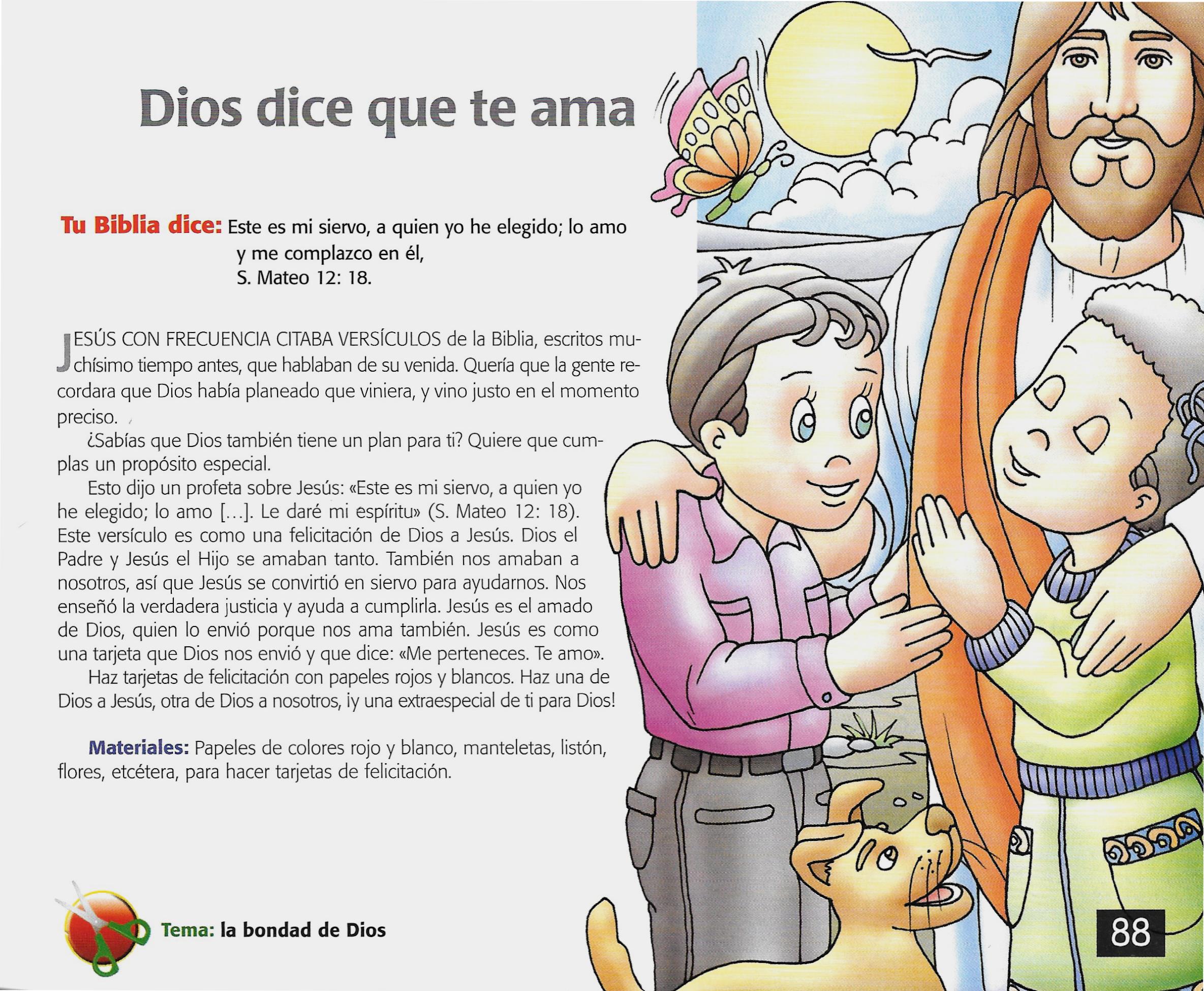Página ilustrada del devocional