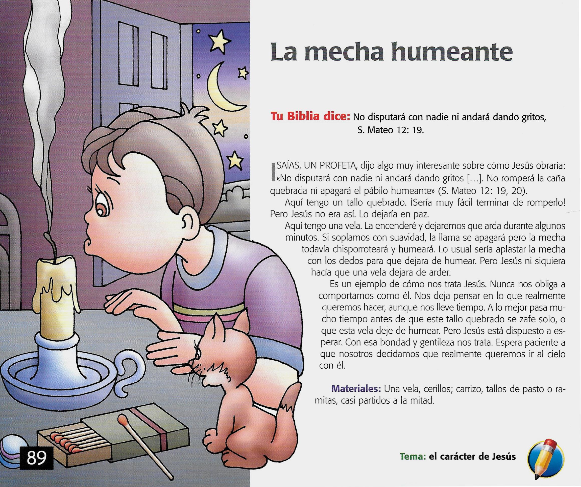 Página ilustrada del devocional