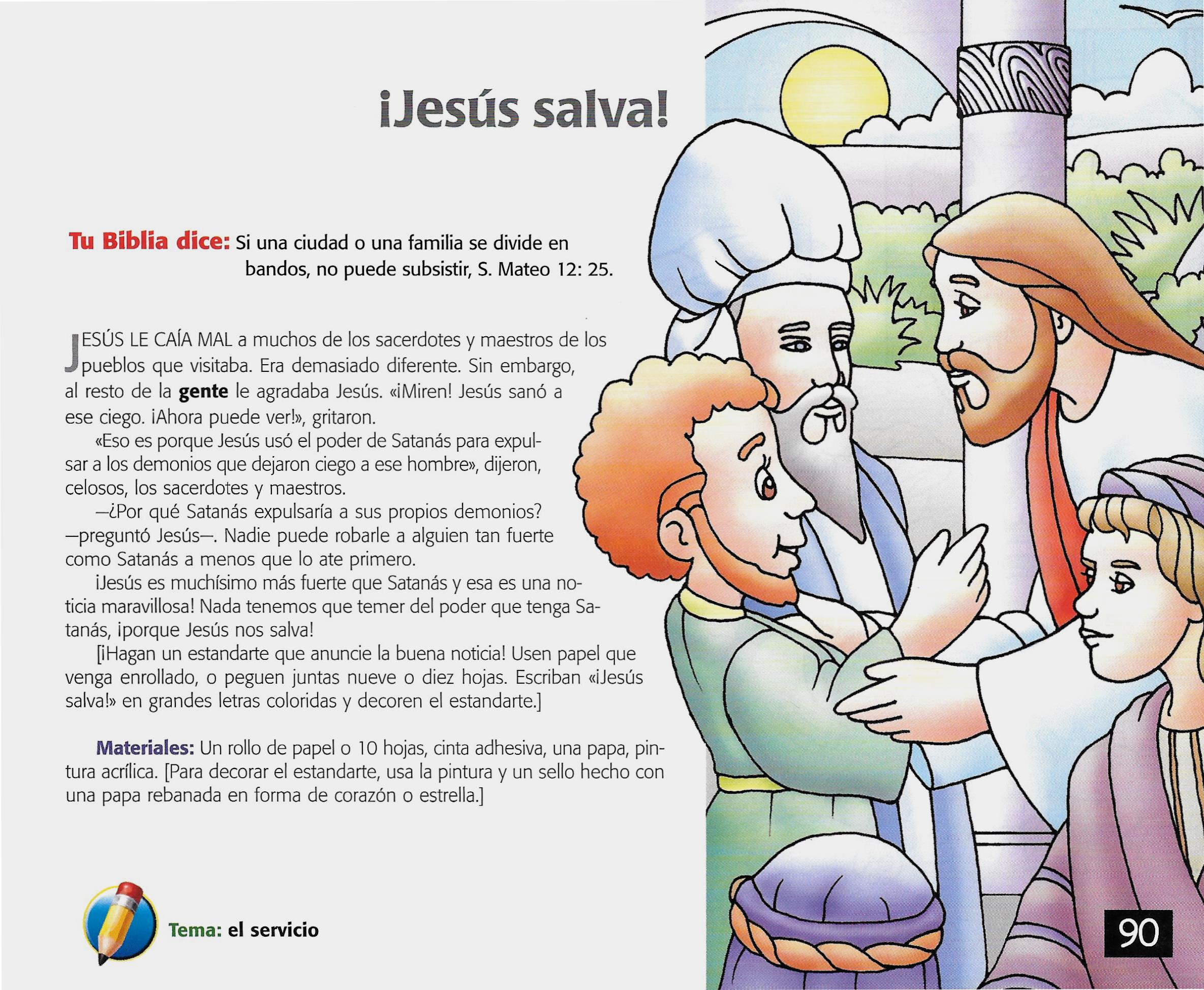 Página ilustrada del devocional