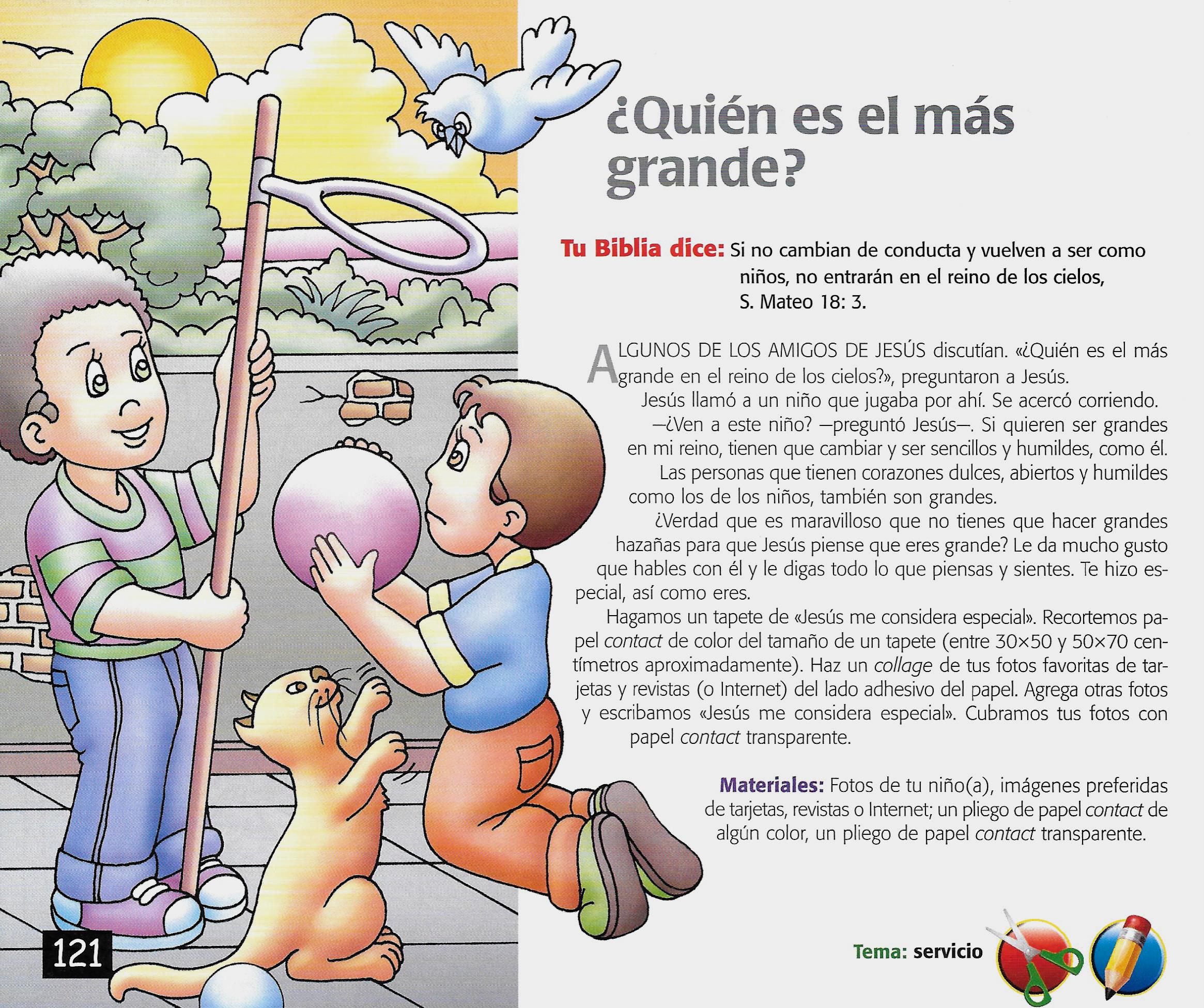Página ilustrada del devocional
