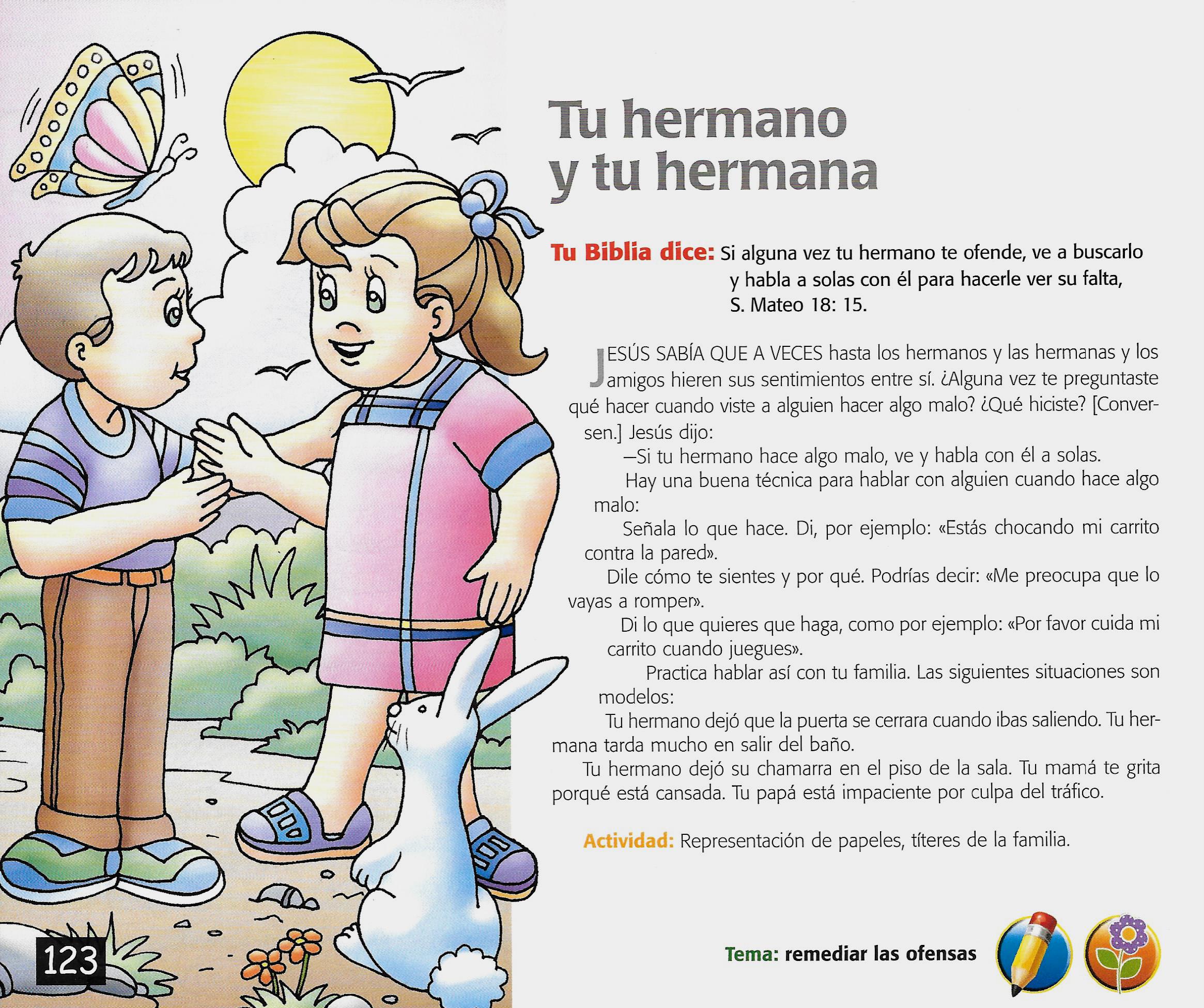 Página ilustrada del devocional