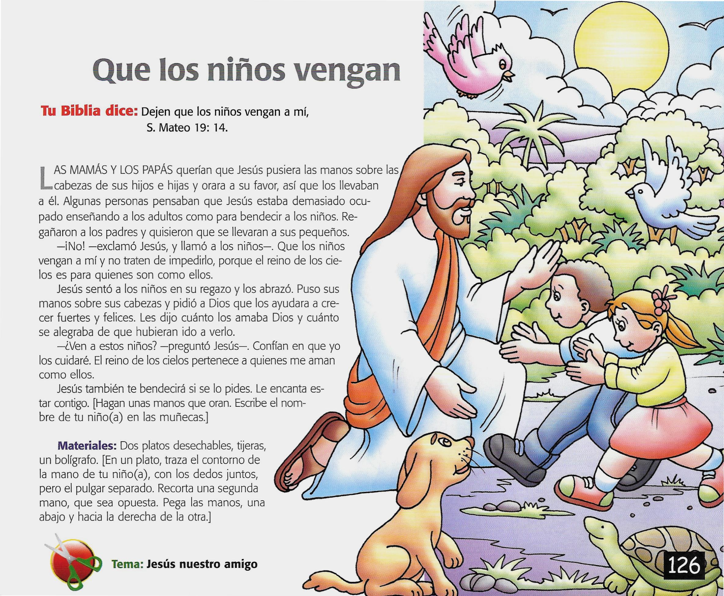 Página ilustrada del devocional