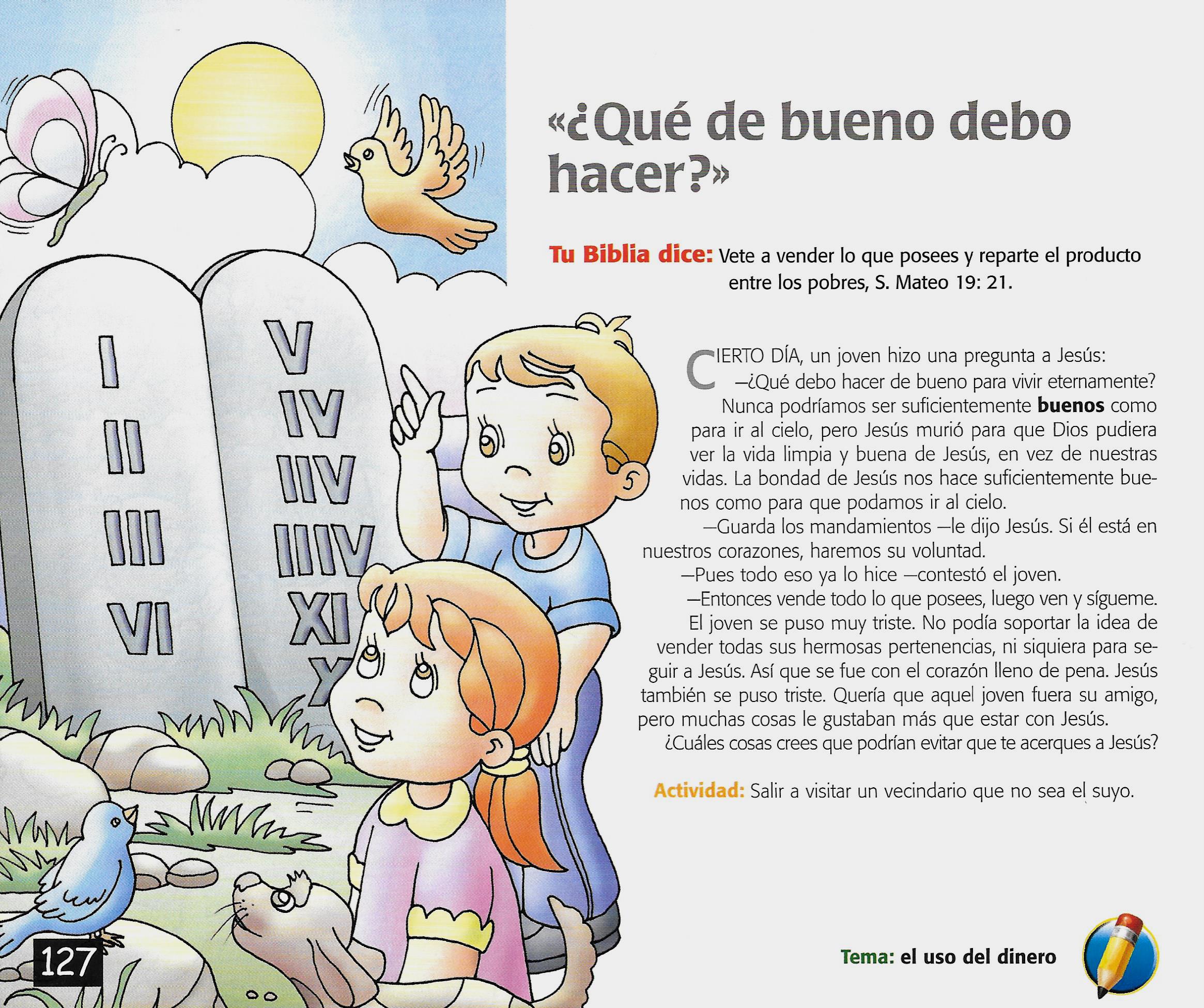 Página ilustrada del devocional