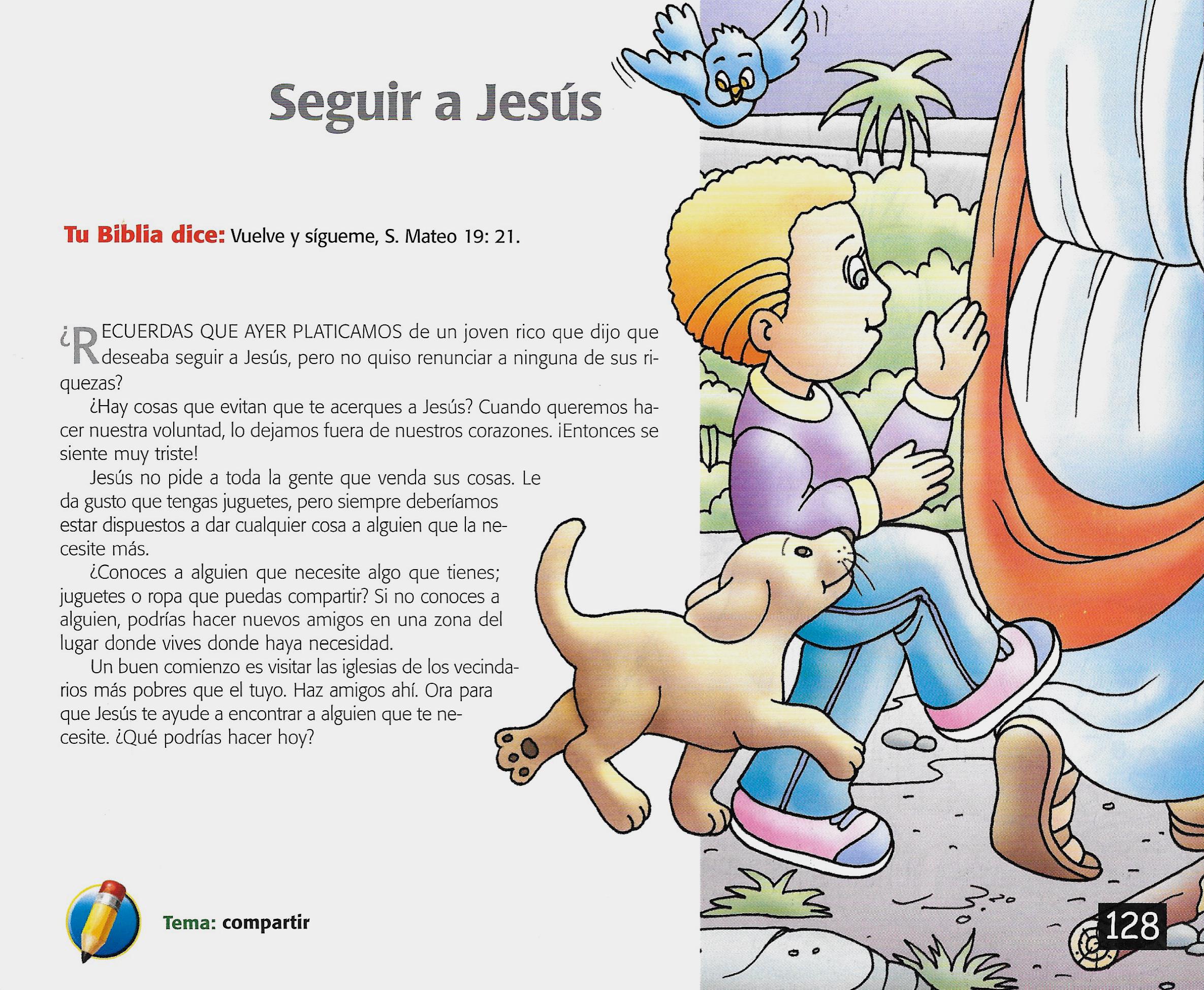 Página ilustrada del devocional