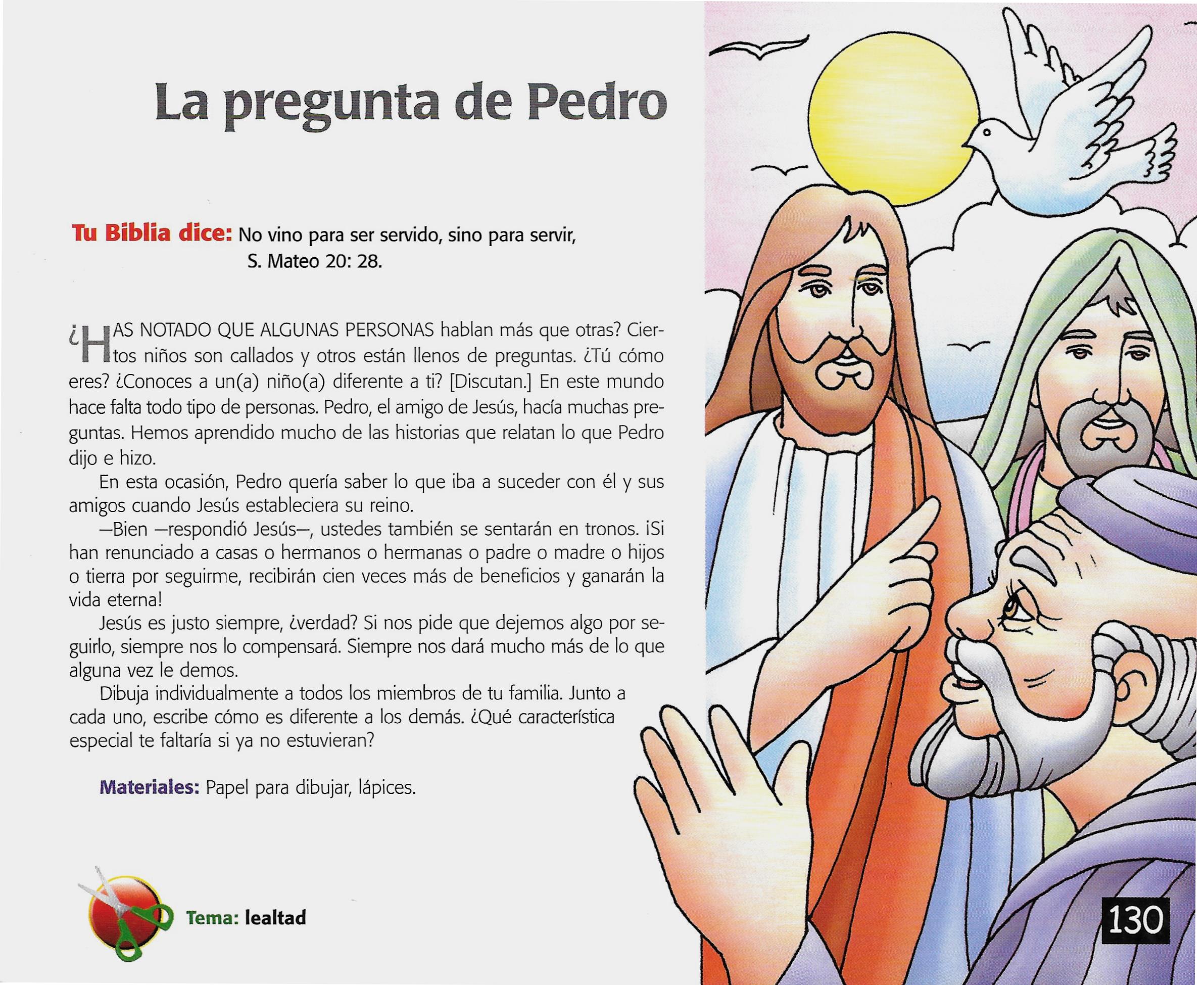 Página ilustrada del devocional