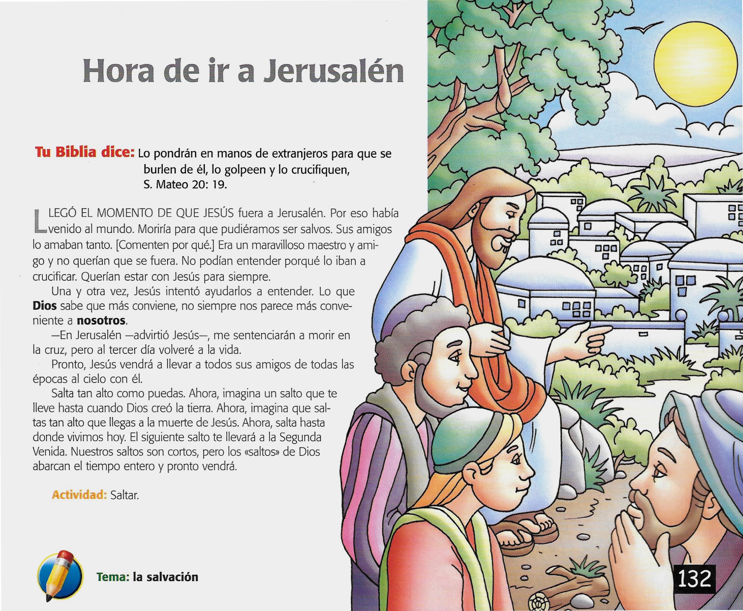 Página ilustrada del devocional
