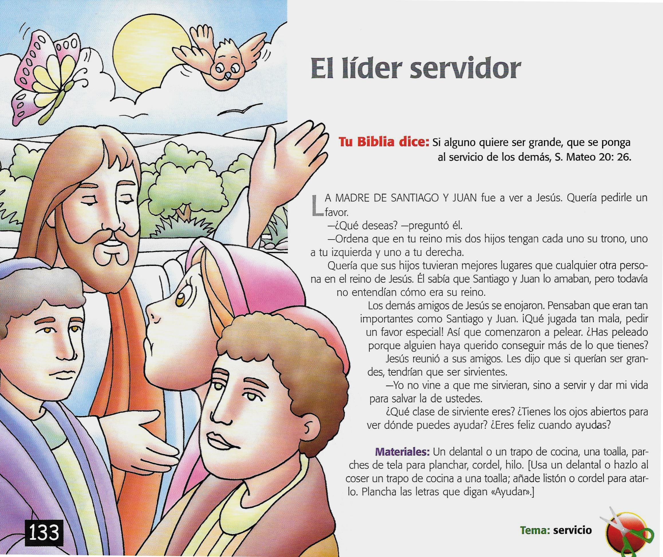 Página ilustrada del devocional