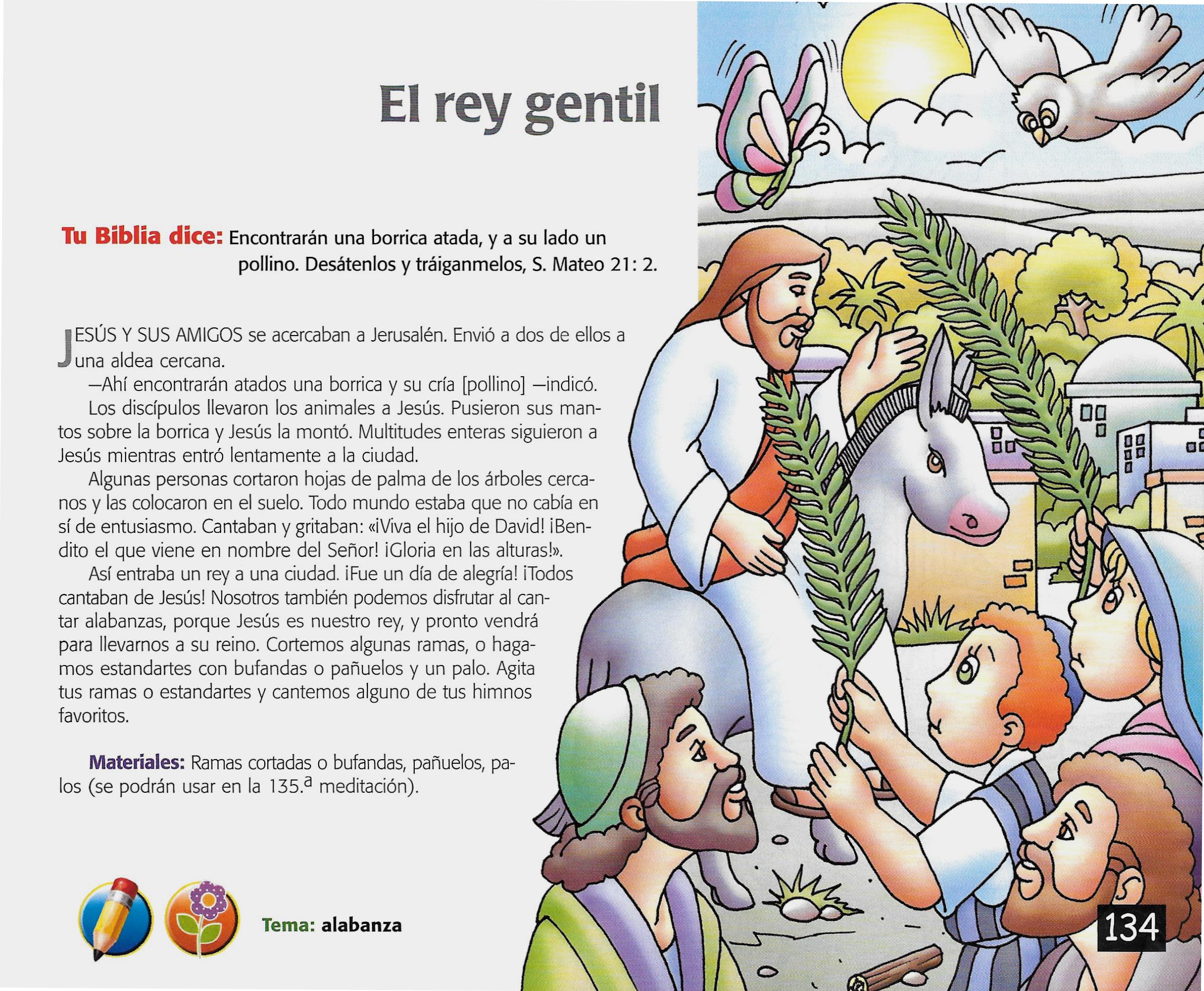 Página ilustrada del devocional