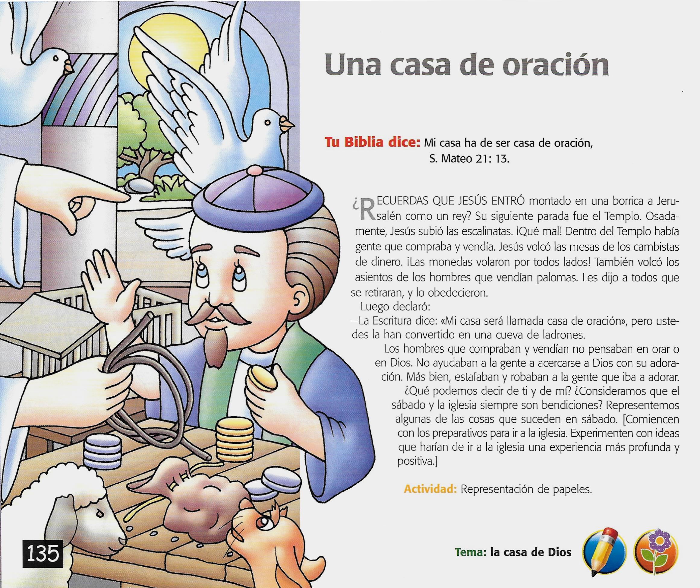 Página ilustrada del devocional