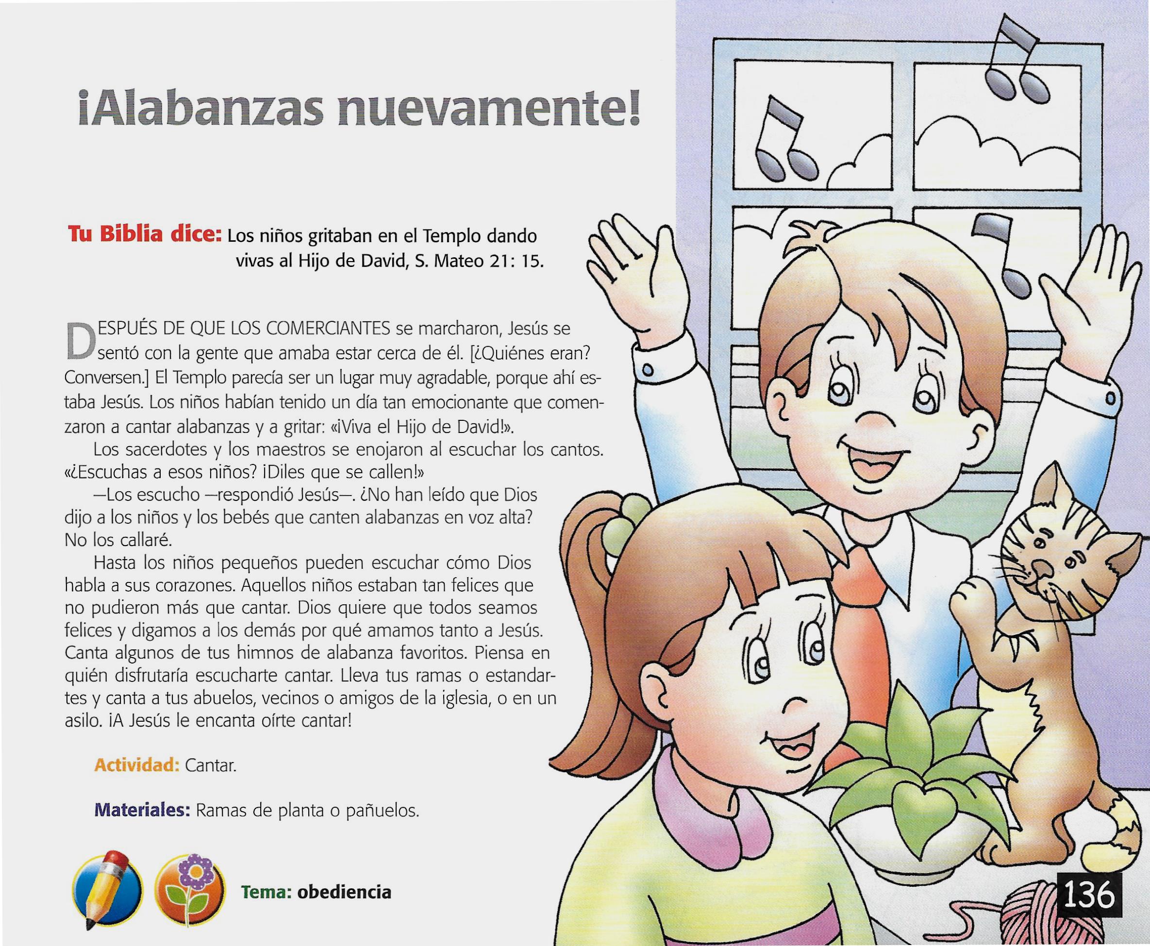 Página ilustrada del devocional
