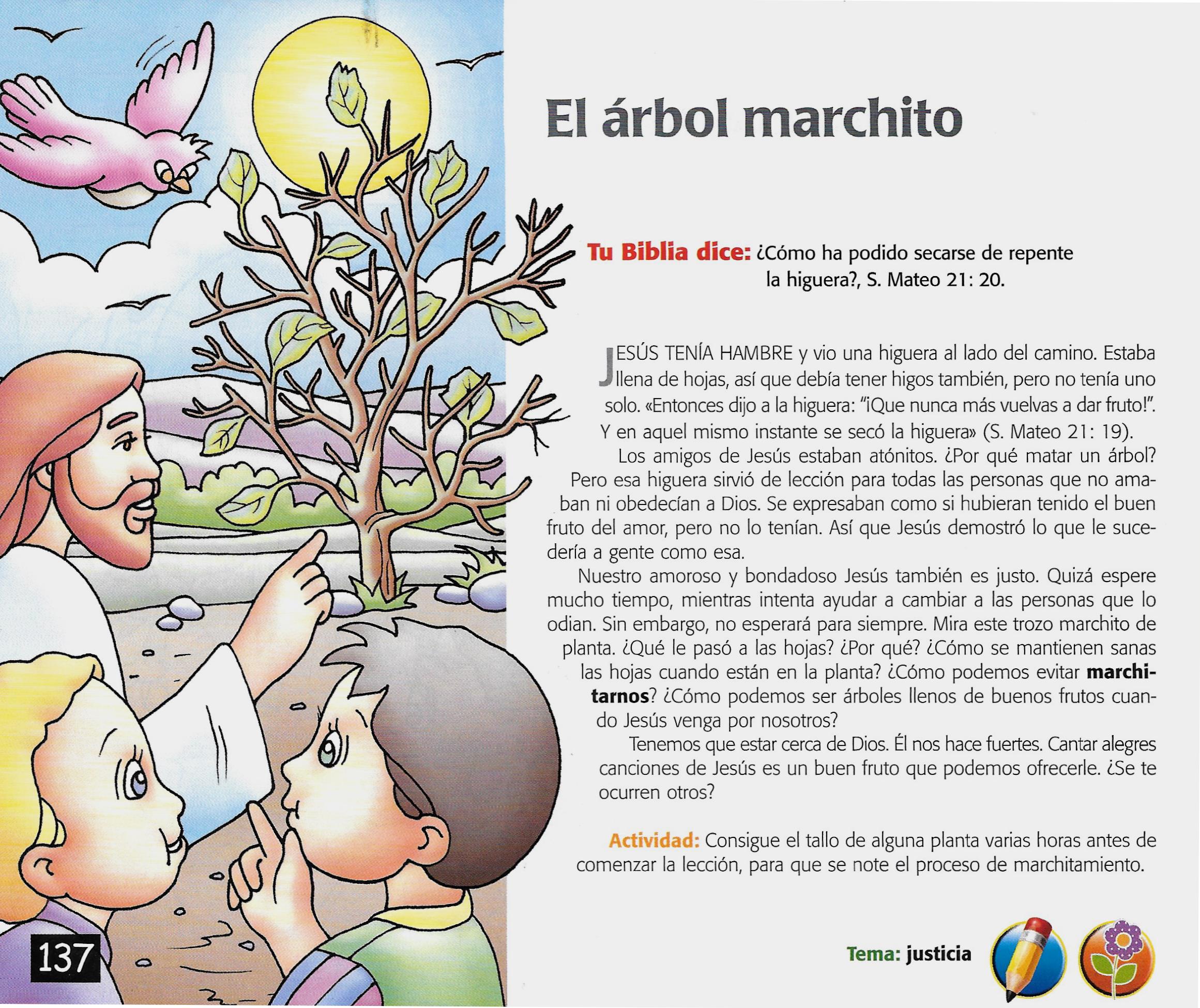 Página ilustrada del devocional
