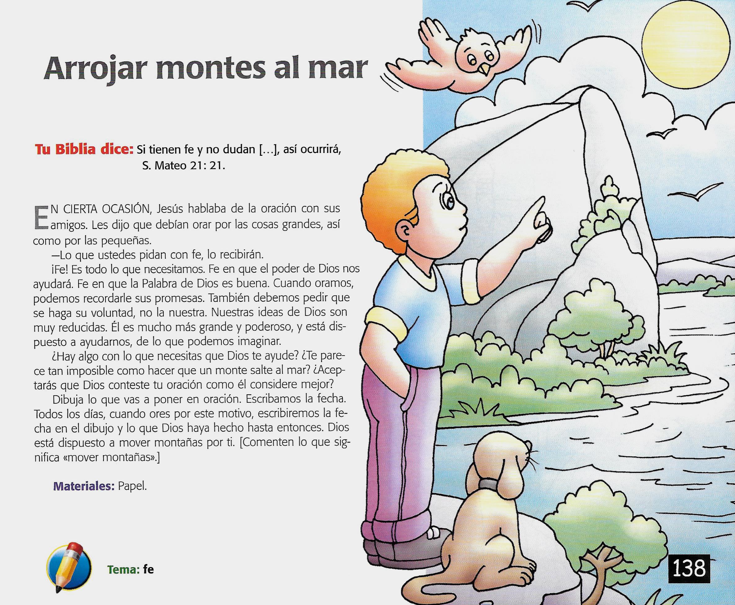 Página ilustrada del devocional