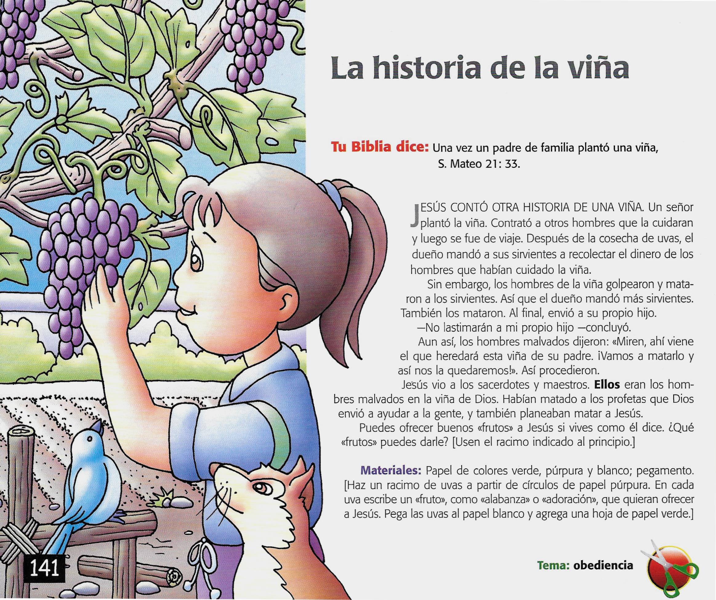 Página ilustrada del devocional
