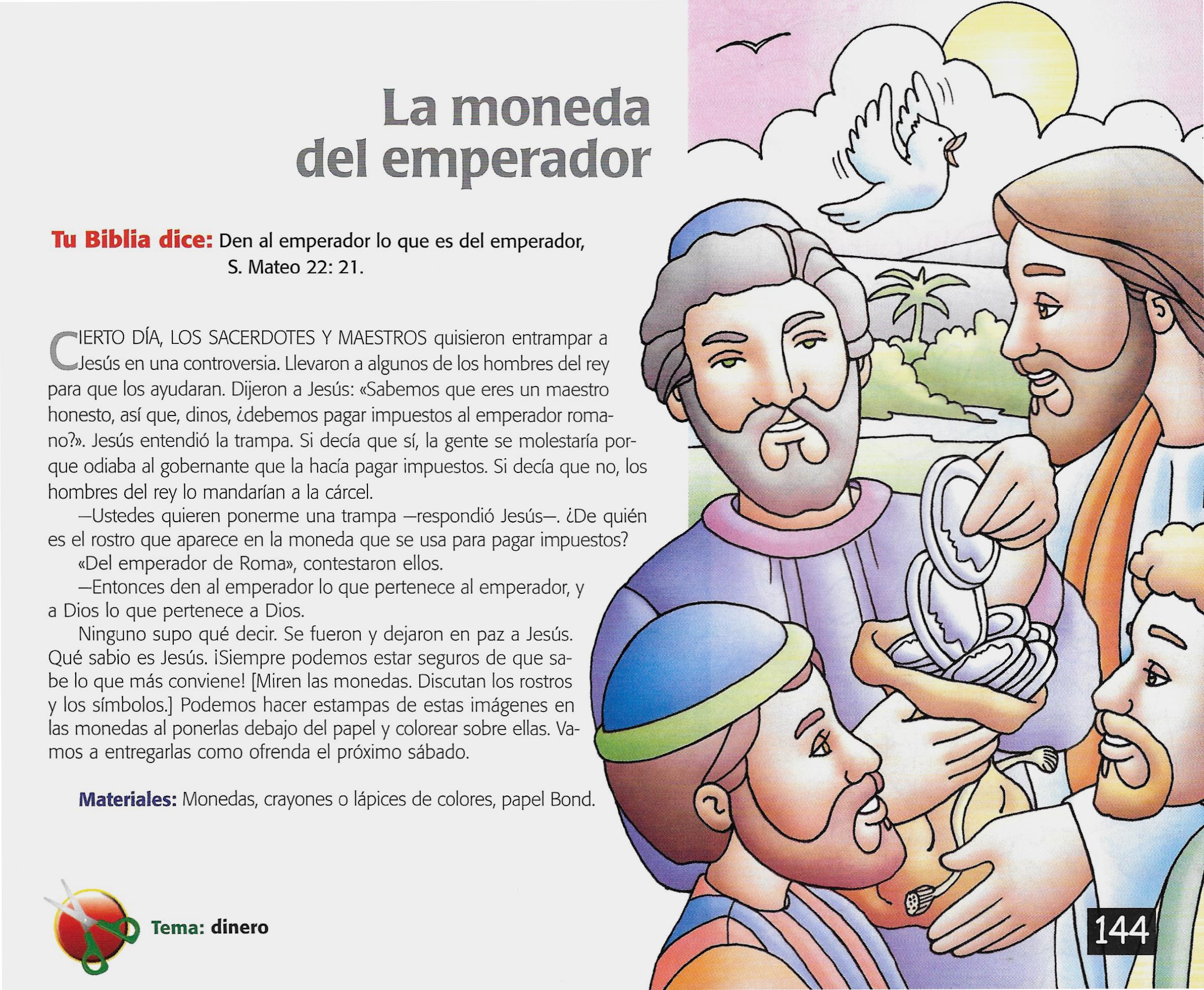 Página ilustrada del devocional