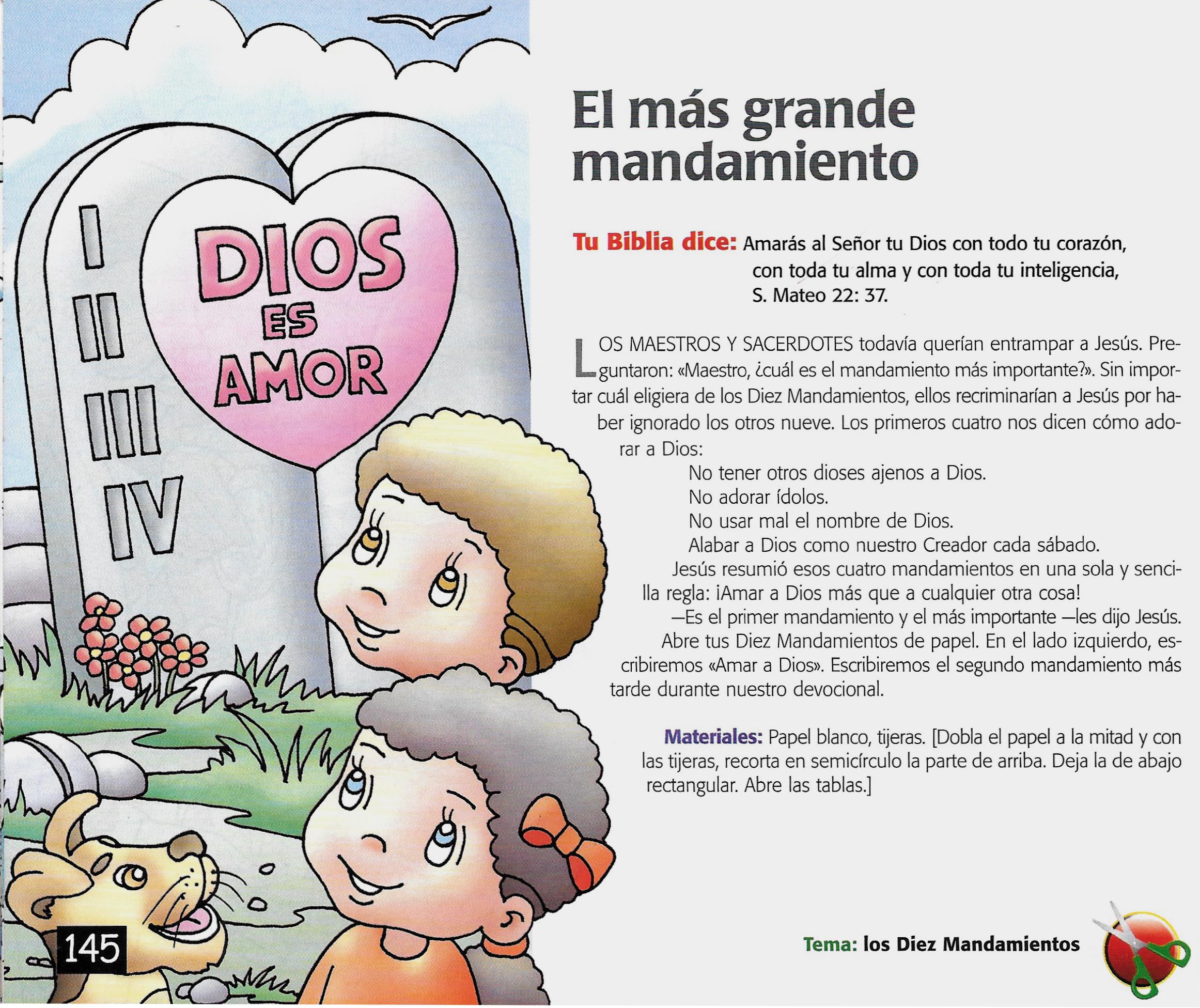 Página ilustrada del devocional