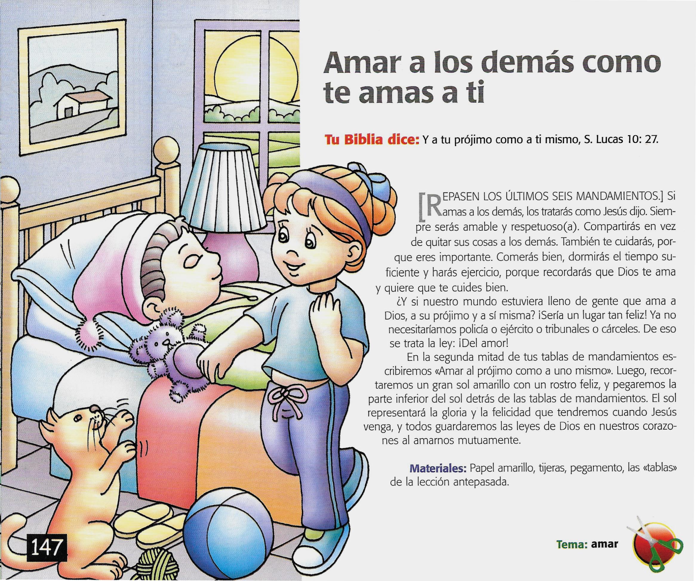 Página ilustrada del devocional