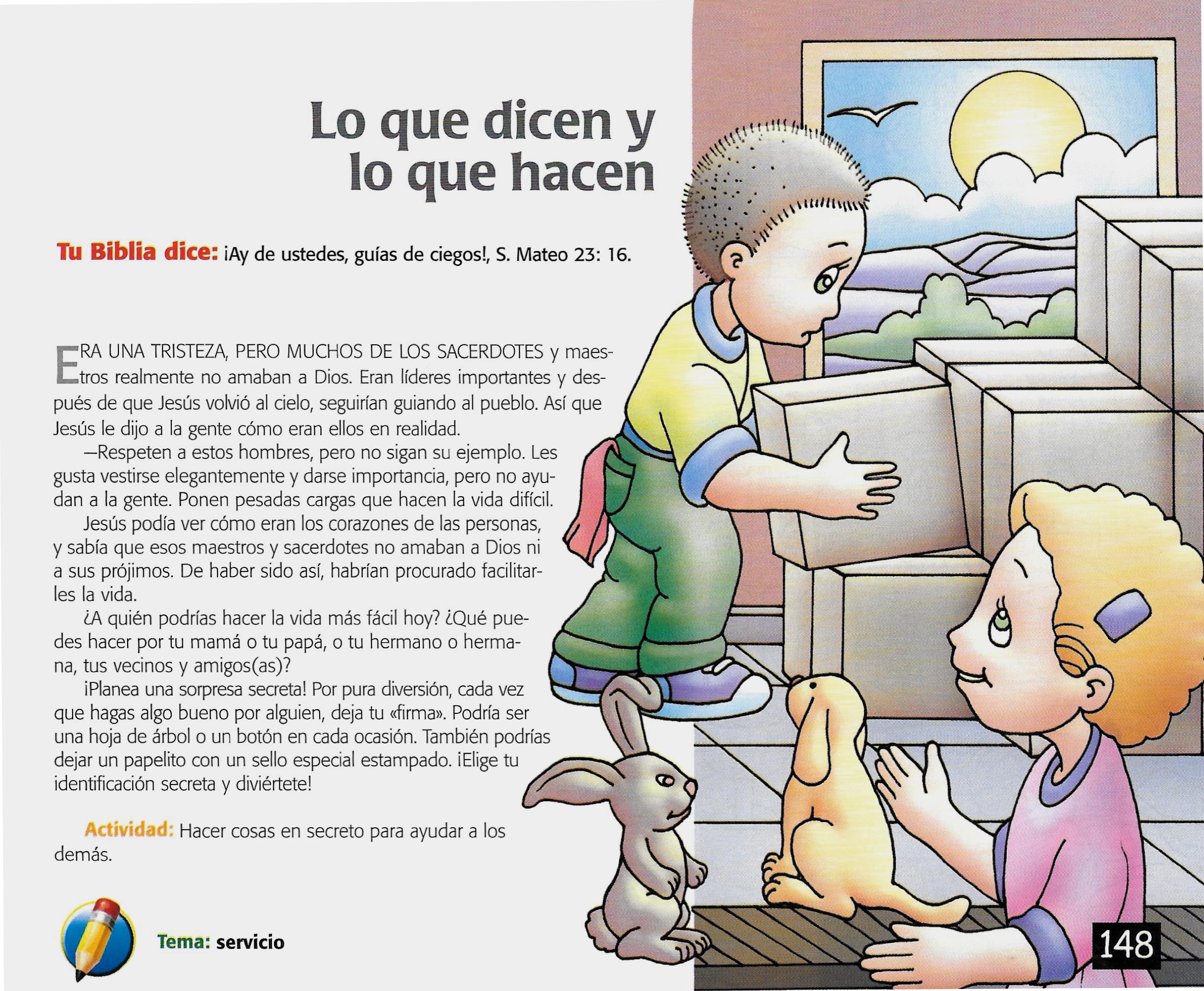 Página ilustrada del devocional