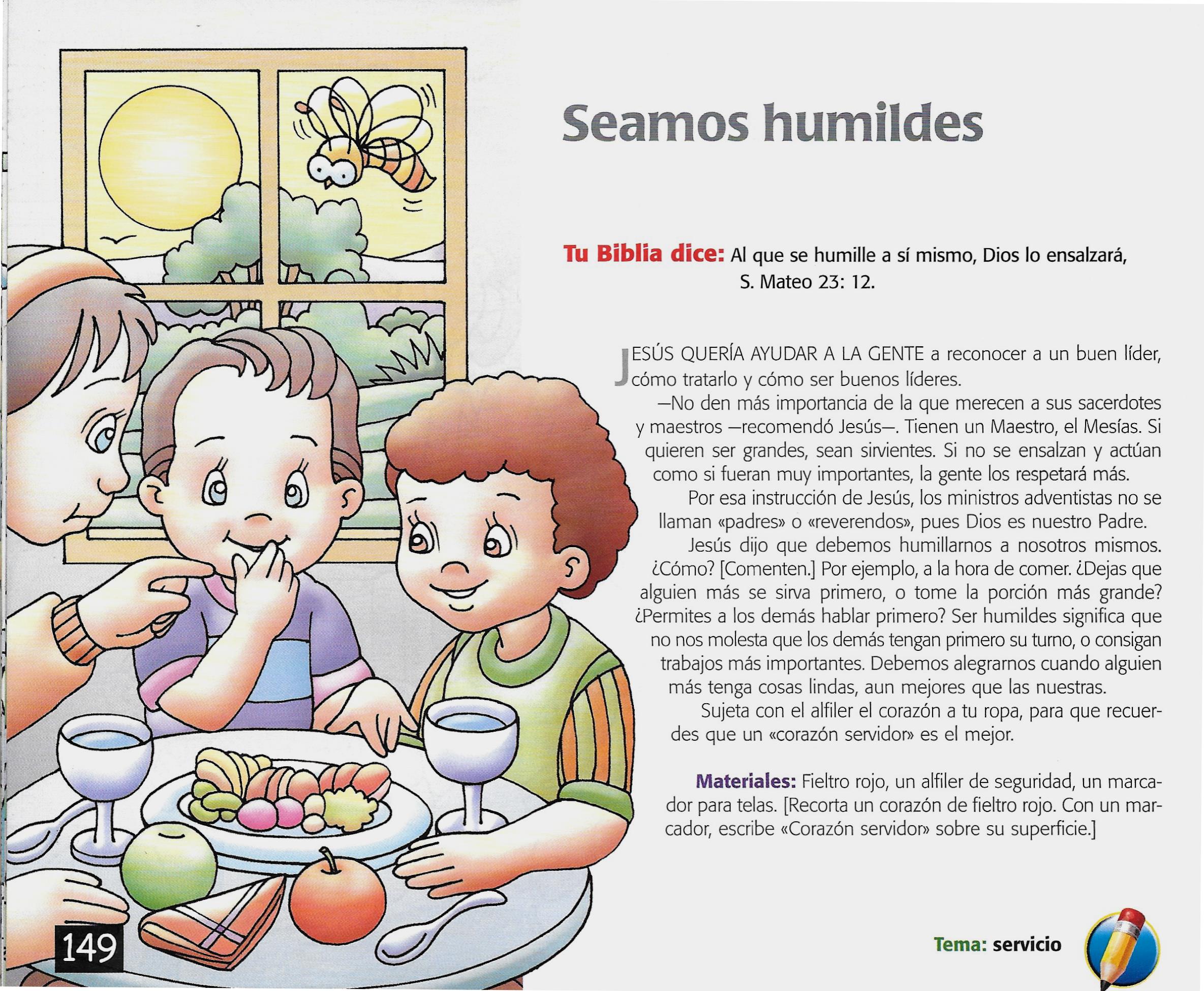 Página ilustrada del devocional