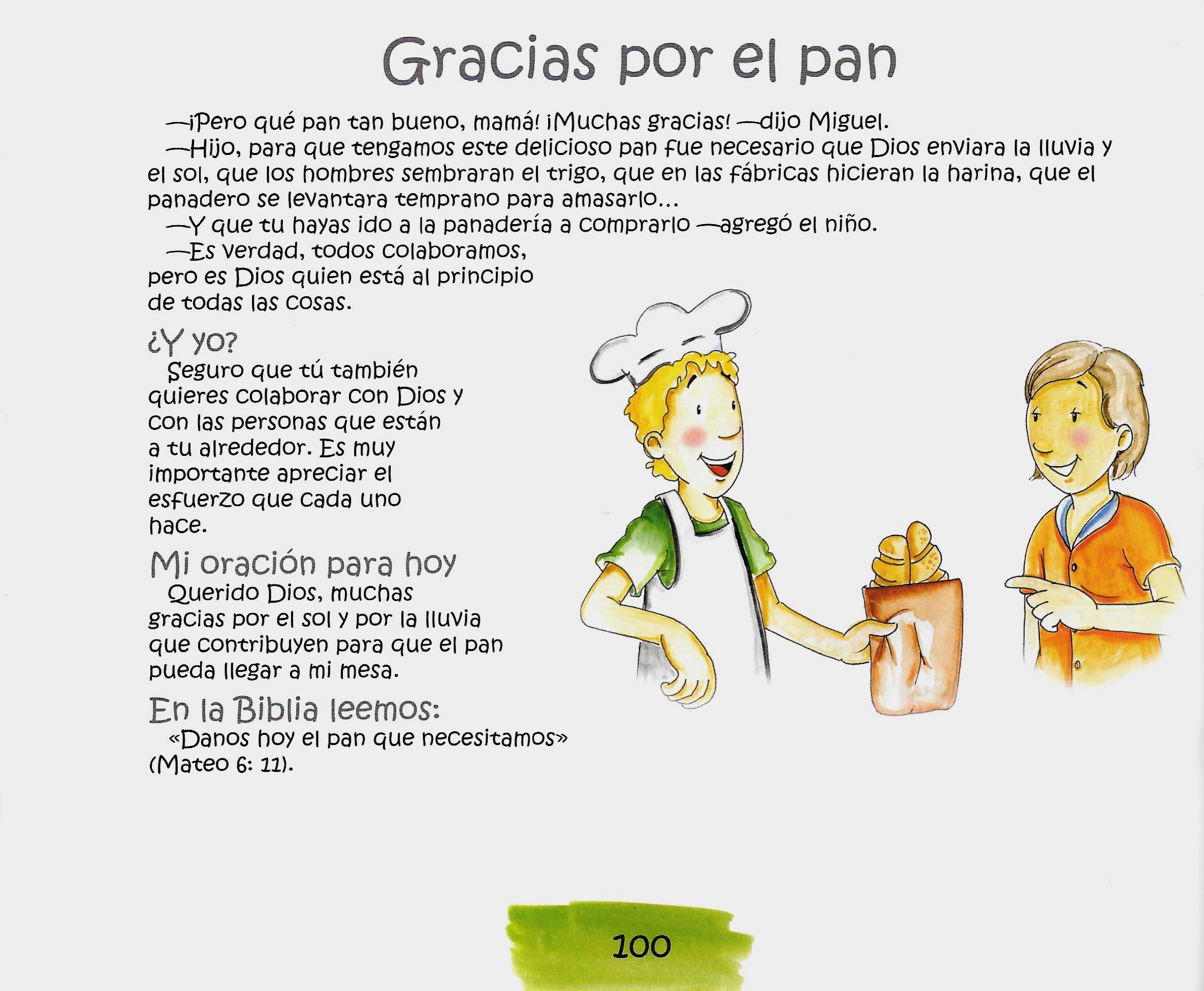 Página ilustrada del devocional