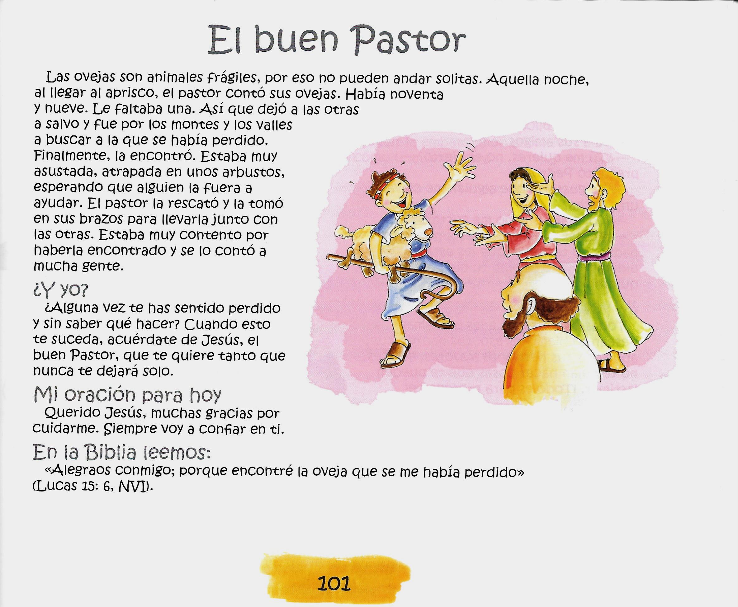 Página ilustrada del devocional