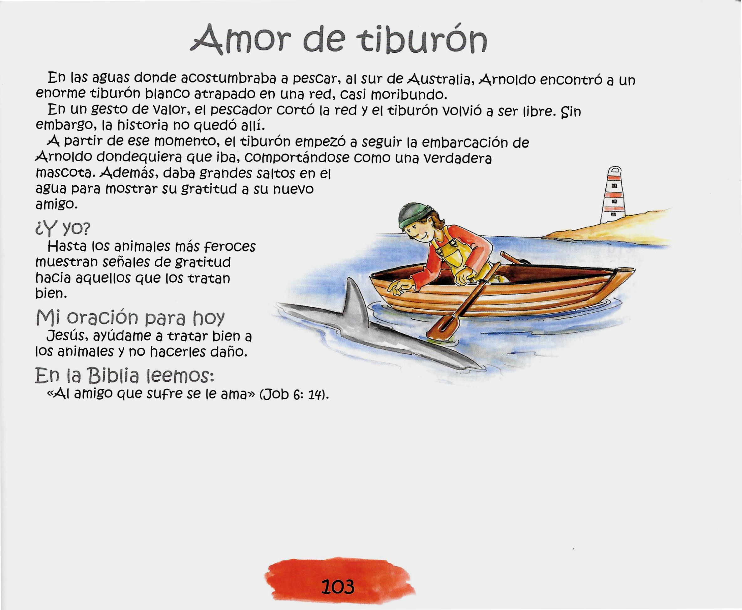 Página ilustrada del devocional