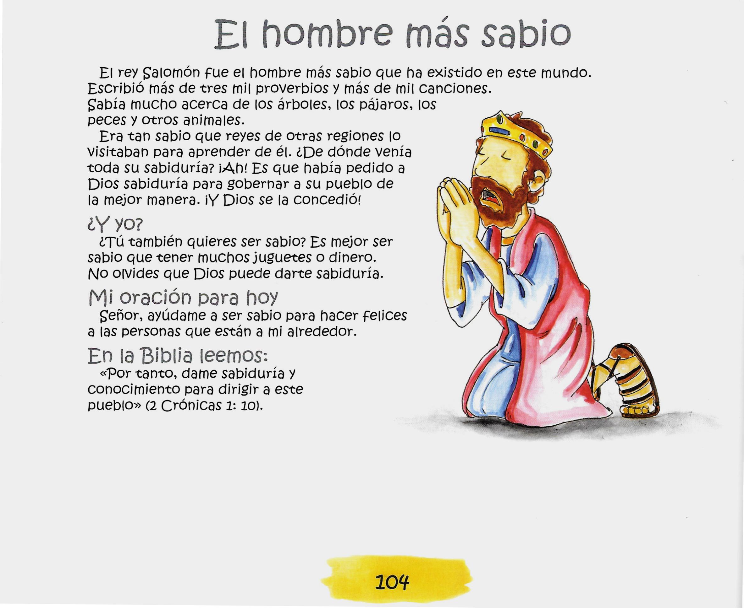 Página ilustrada del devocional