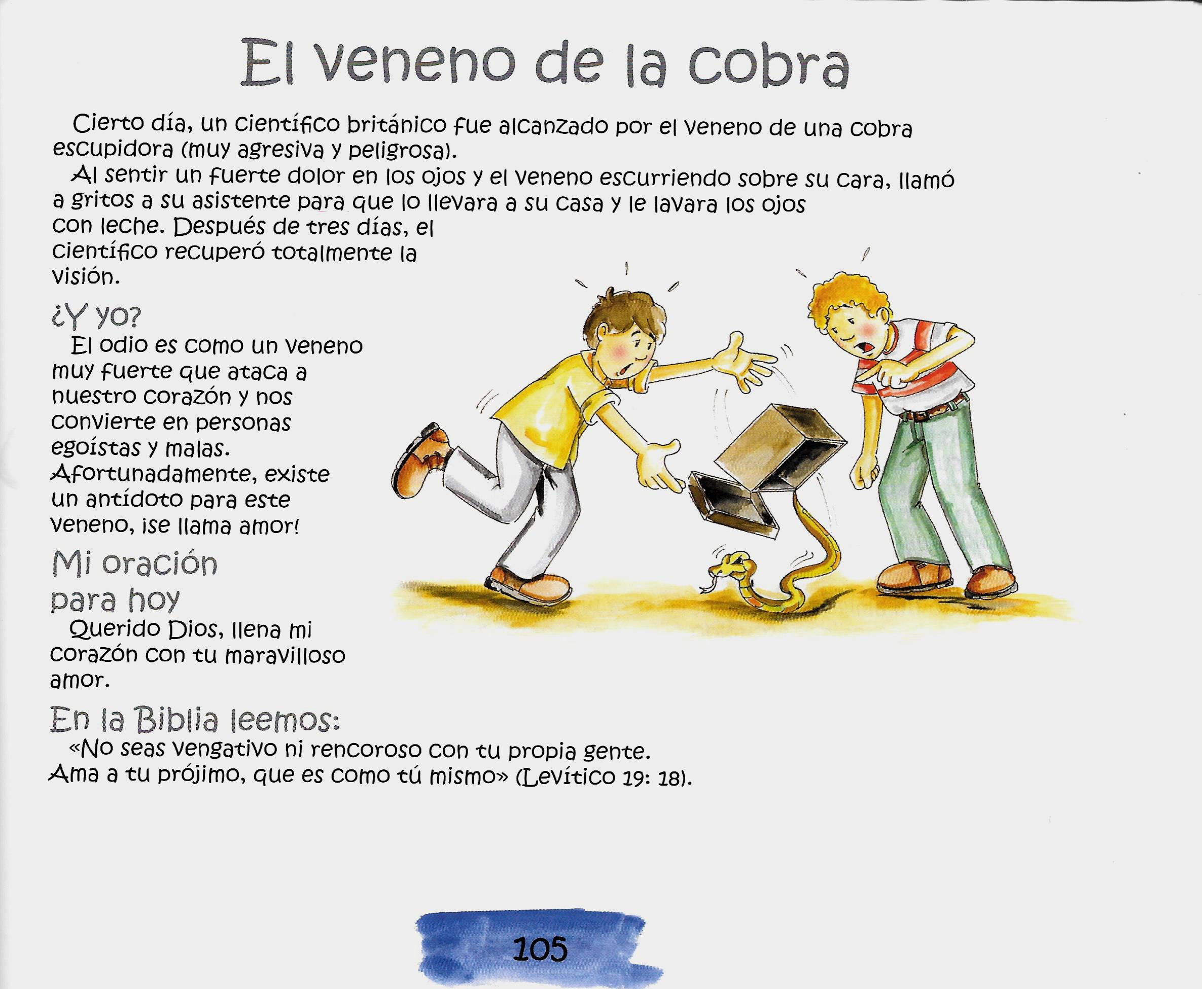 Página ilustrada del devocional