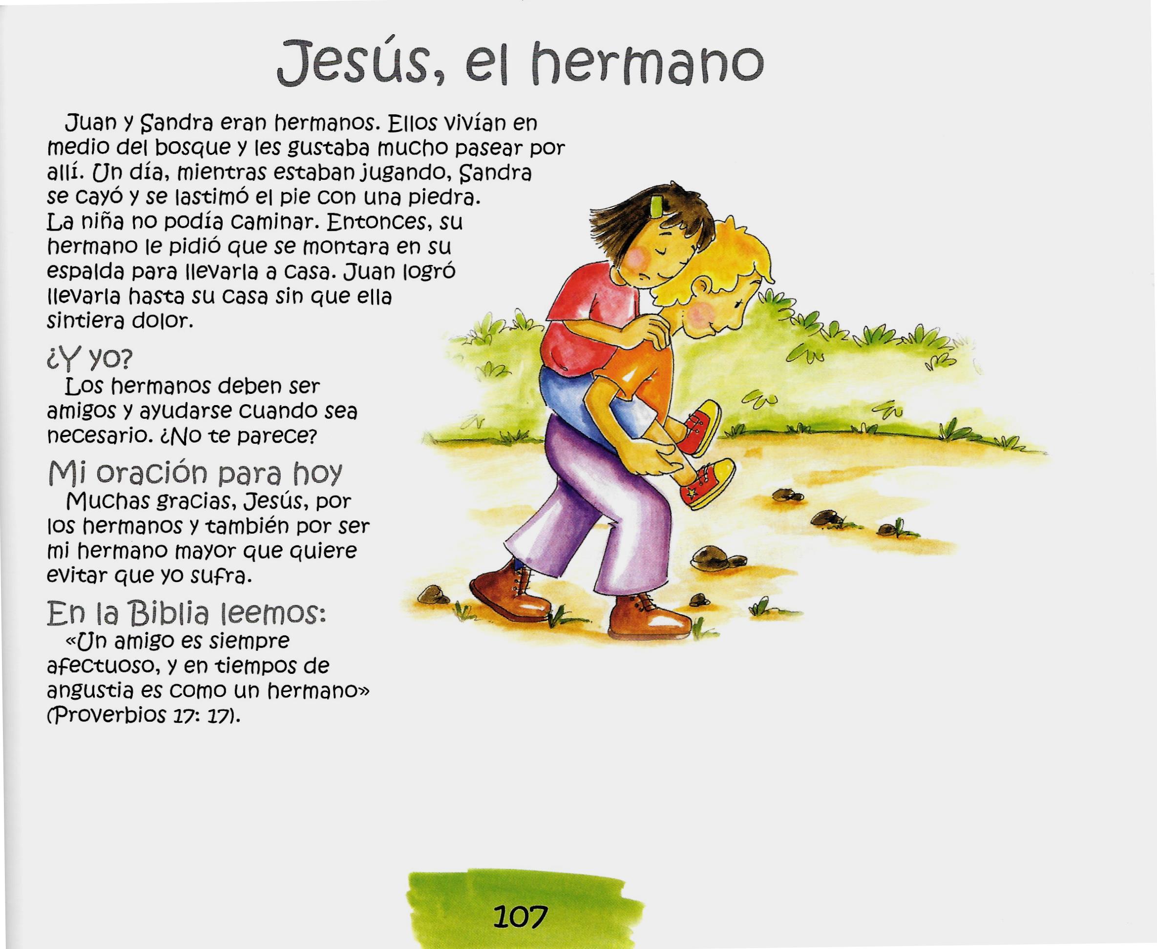 Página ilustrada del devocional