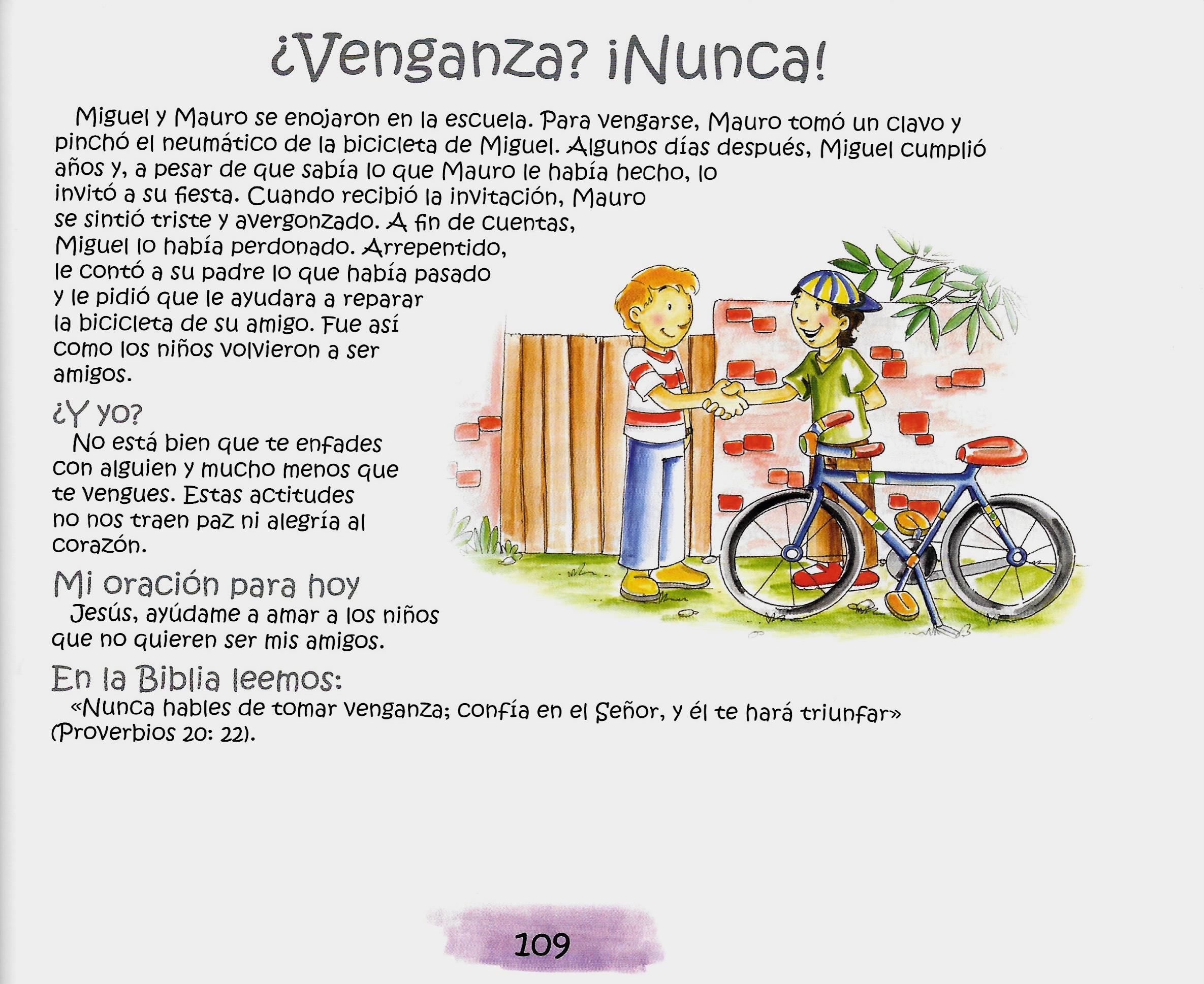 Página ilustrada del devocional
