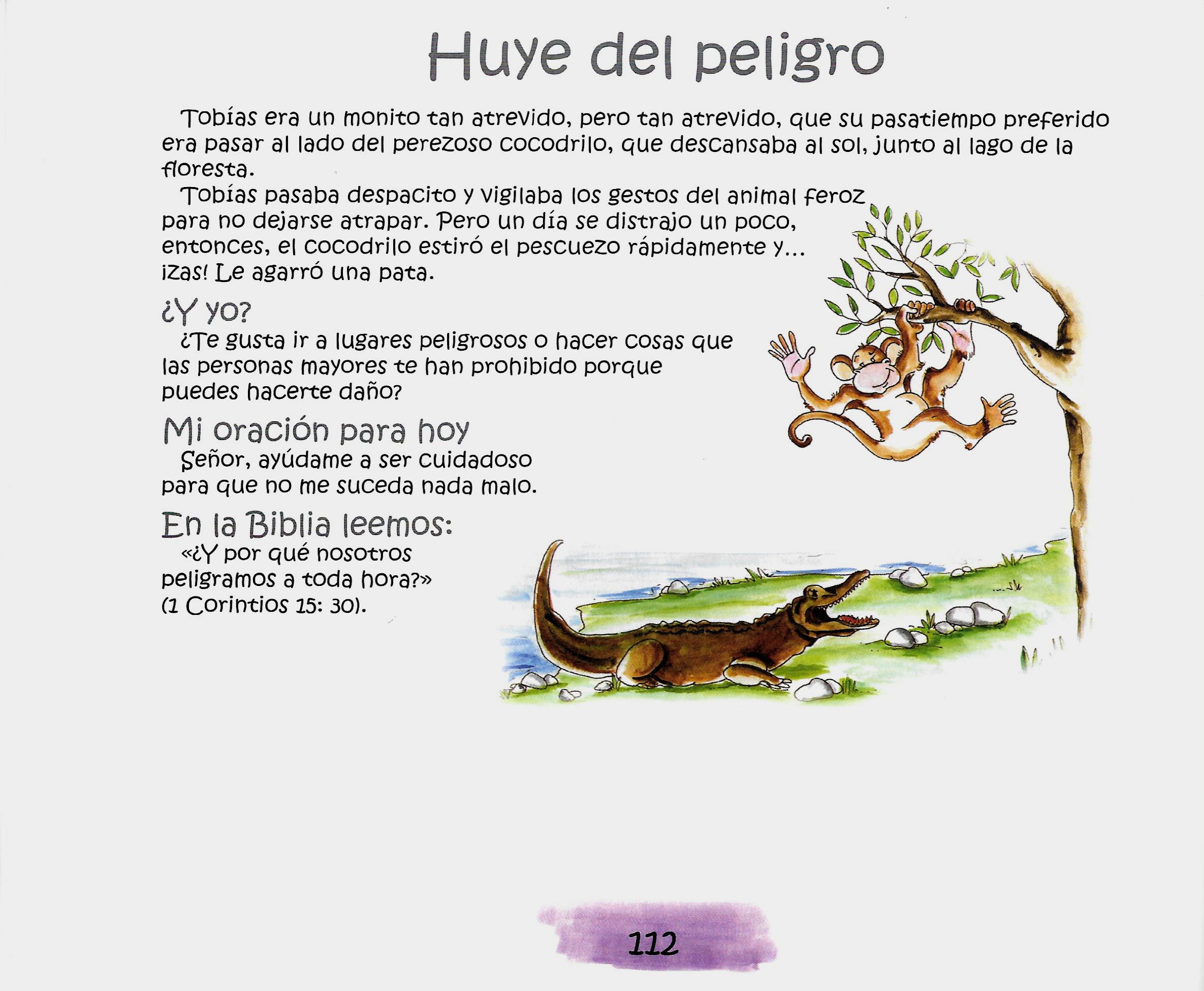 Página ilustrada del devocional