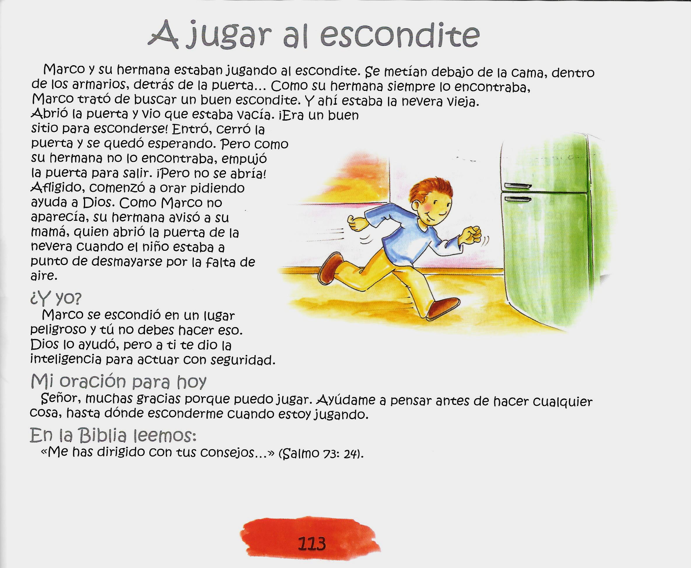 Página ilustrada del devocional
