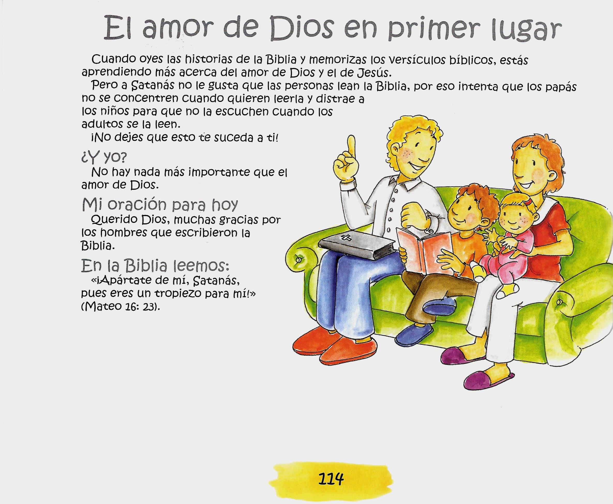 Página ilustrada del devocional