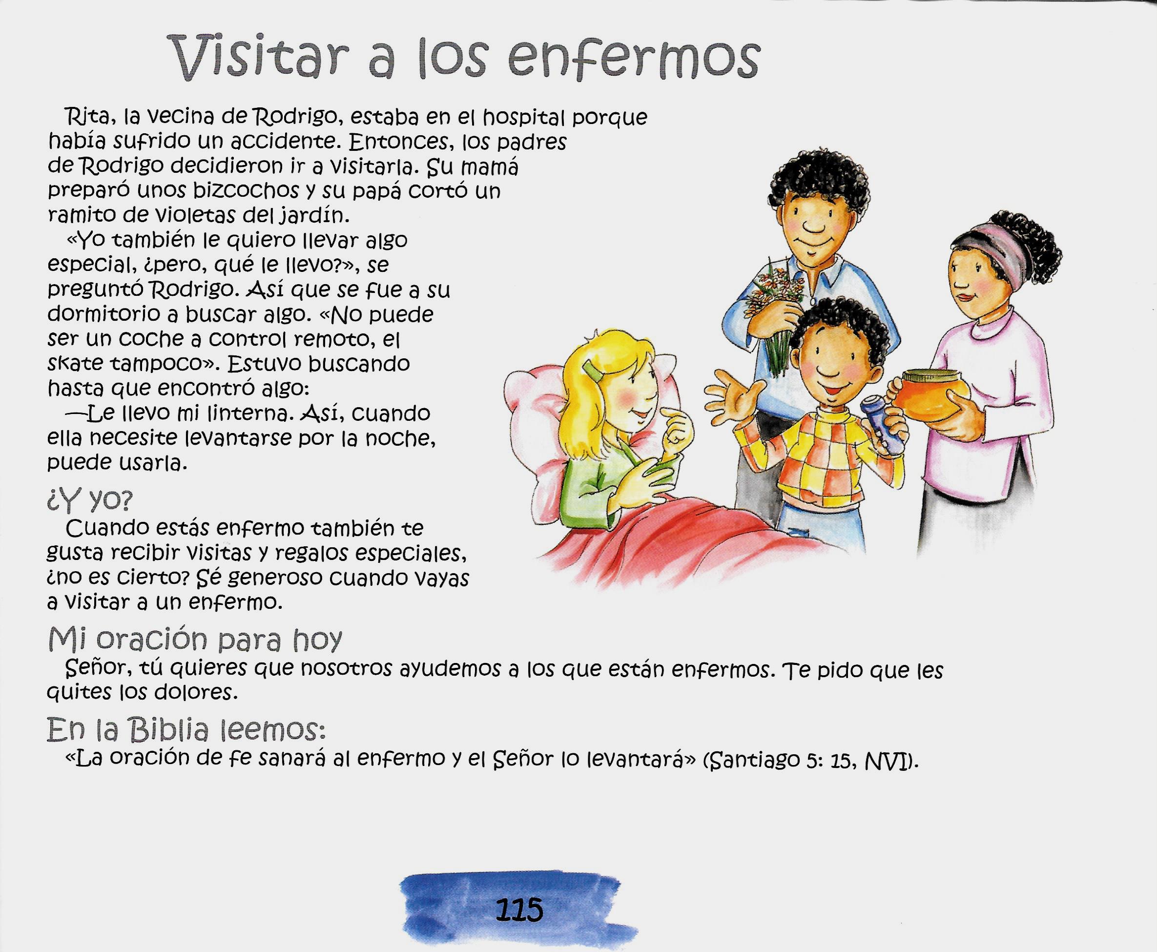 Página ilustrada del devocional