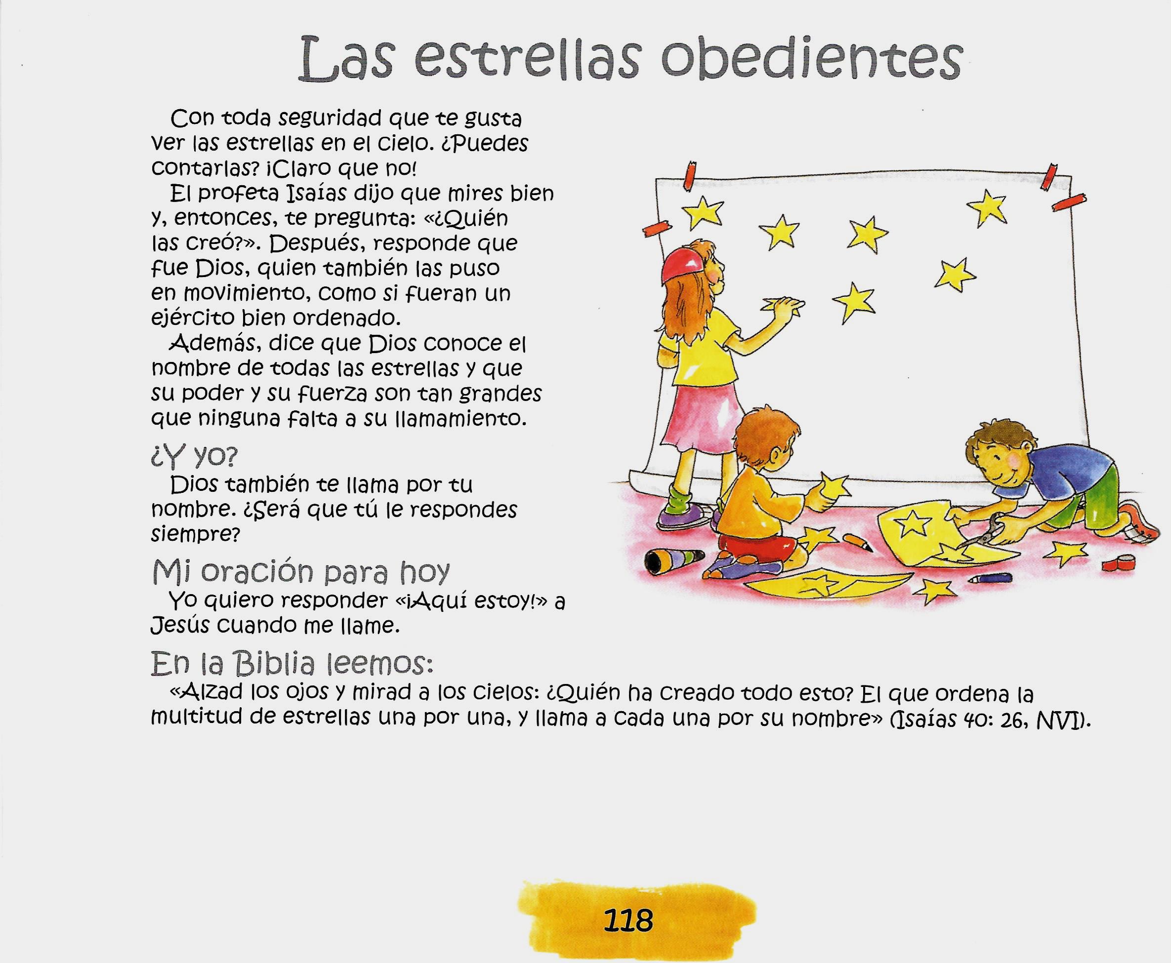 Página ilustrada del devocional