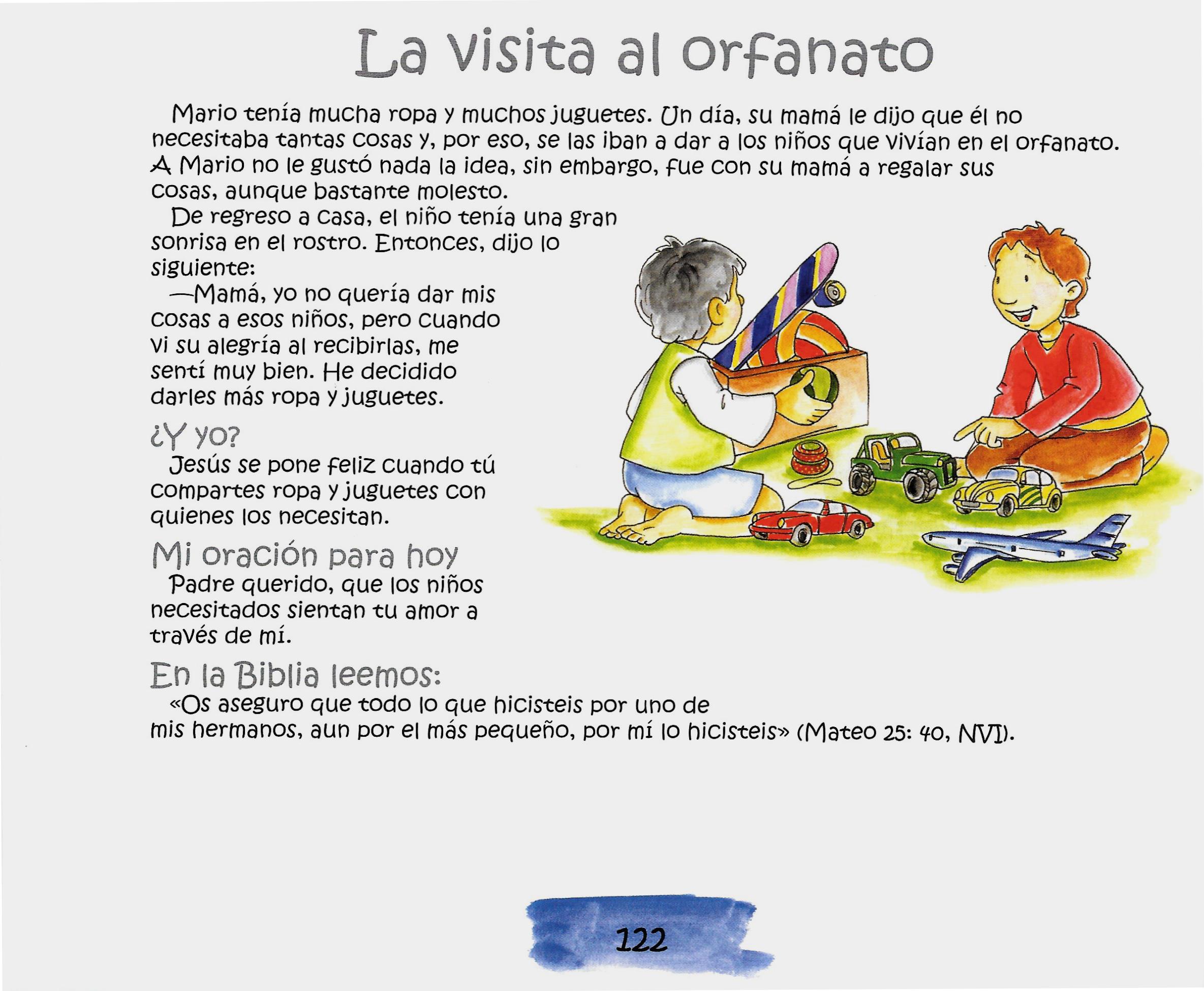 Página ilustrada del devocional