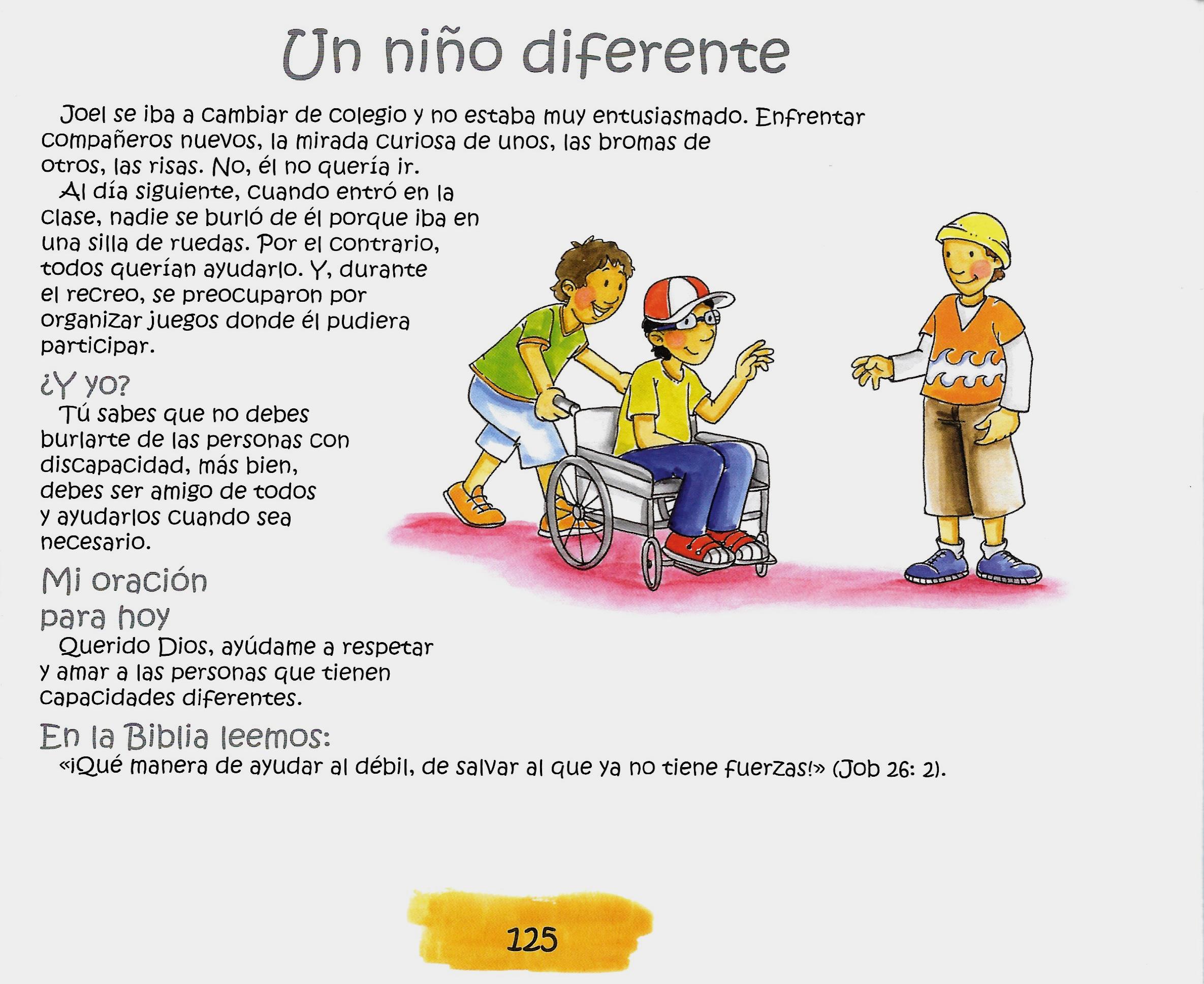 Página ilustrada del devocional