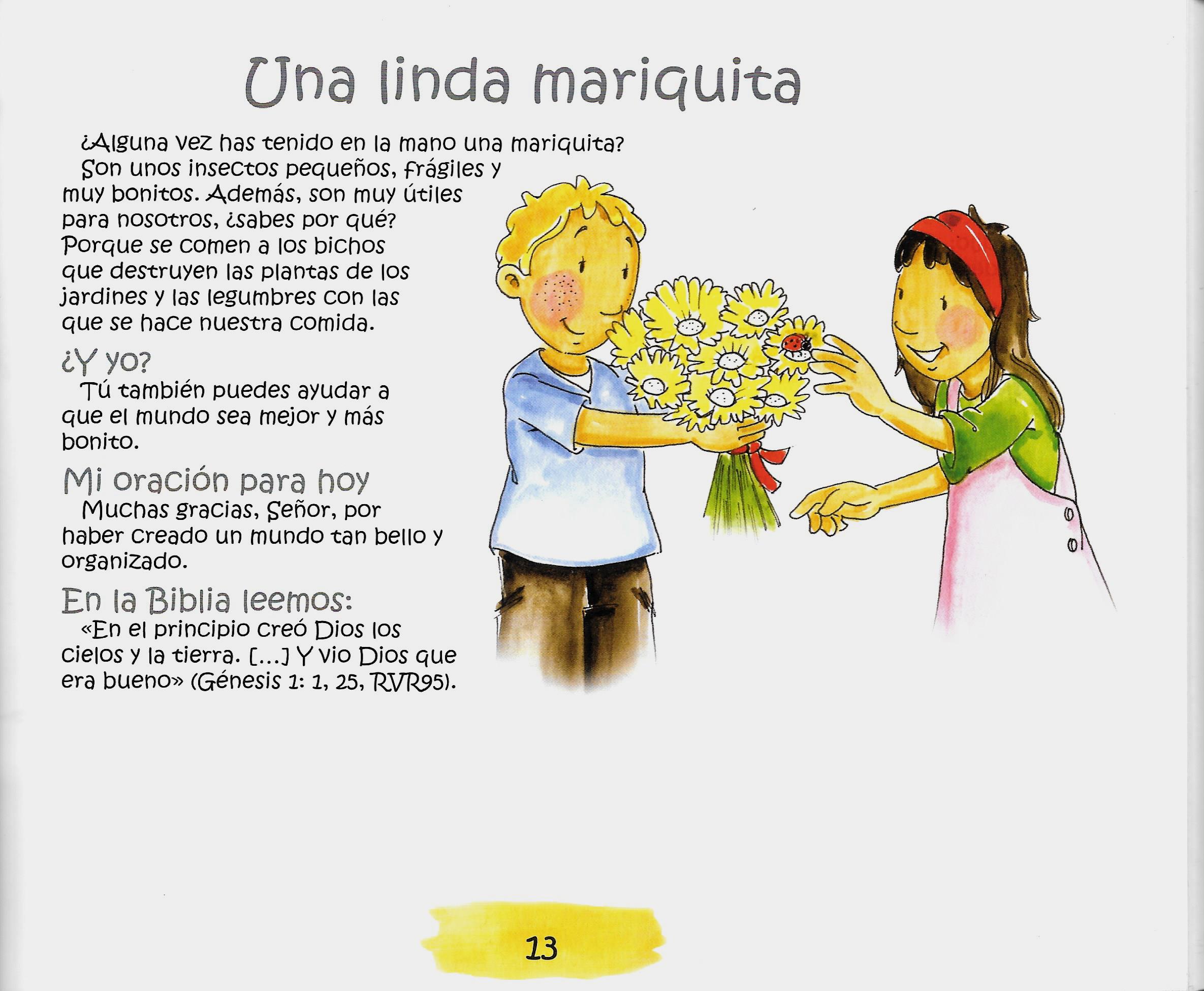Página ilustrada del devocional