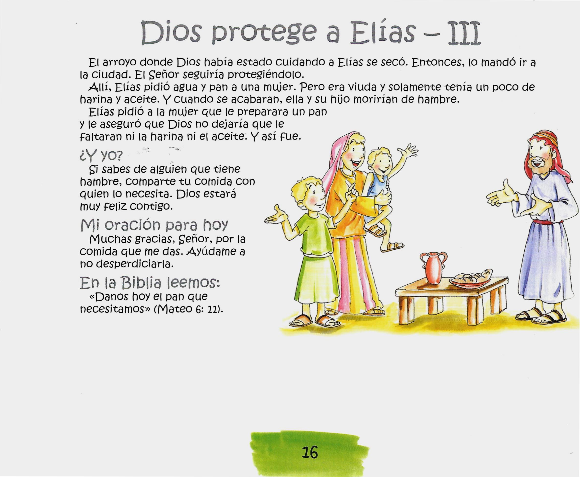 Página ilustrada del devocional