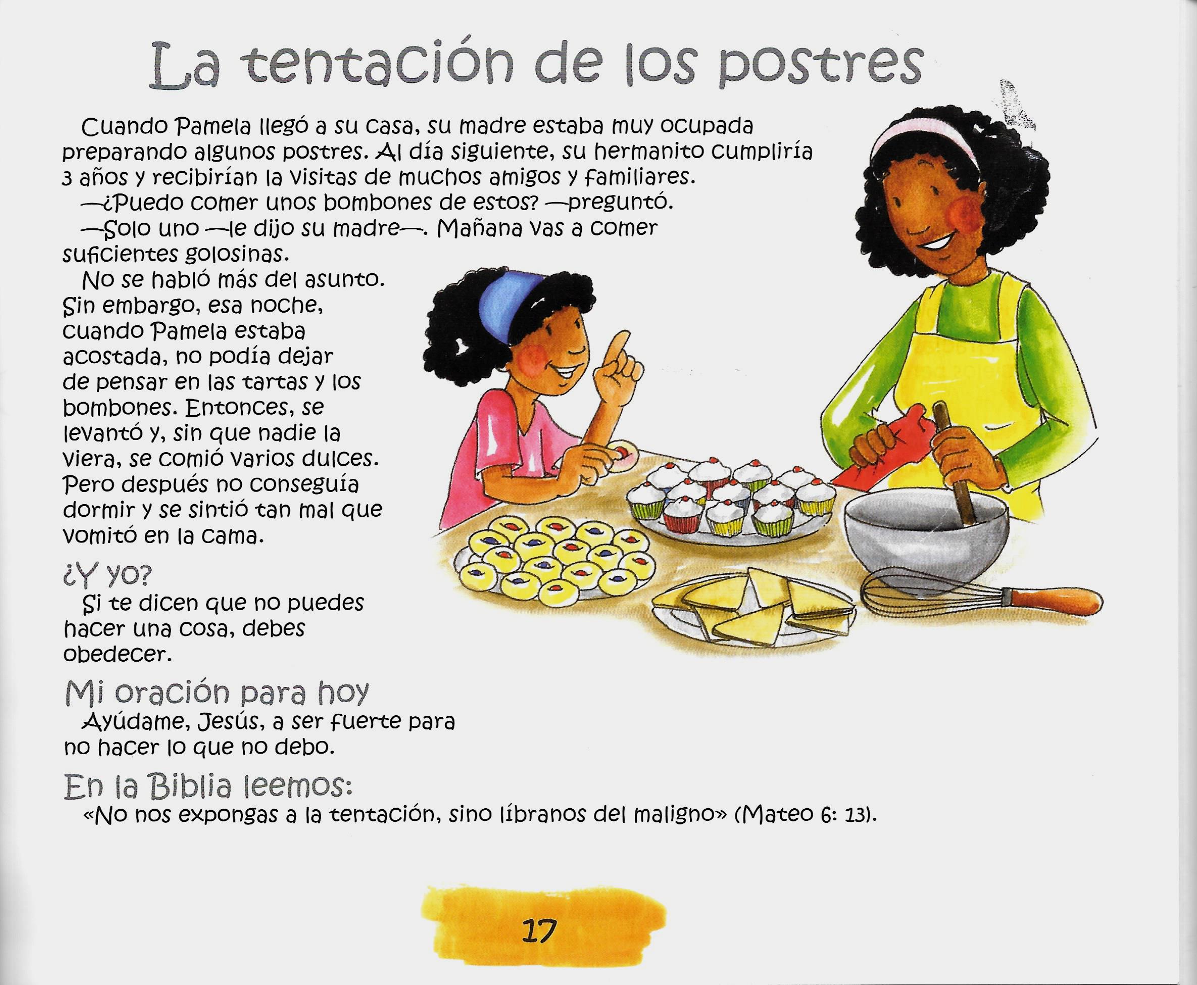 Página ilustrada del devocional