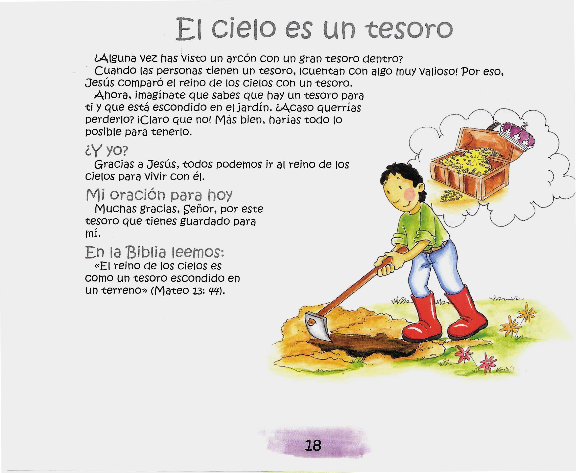Página ilustrada del devocional