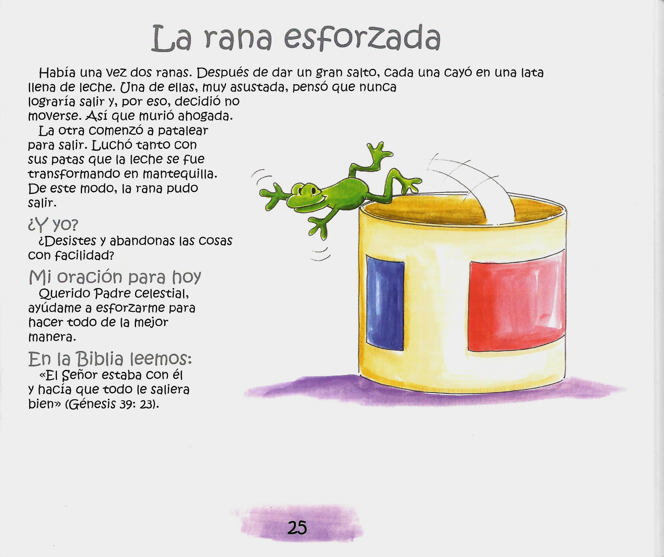 Página ilustrada del devocional