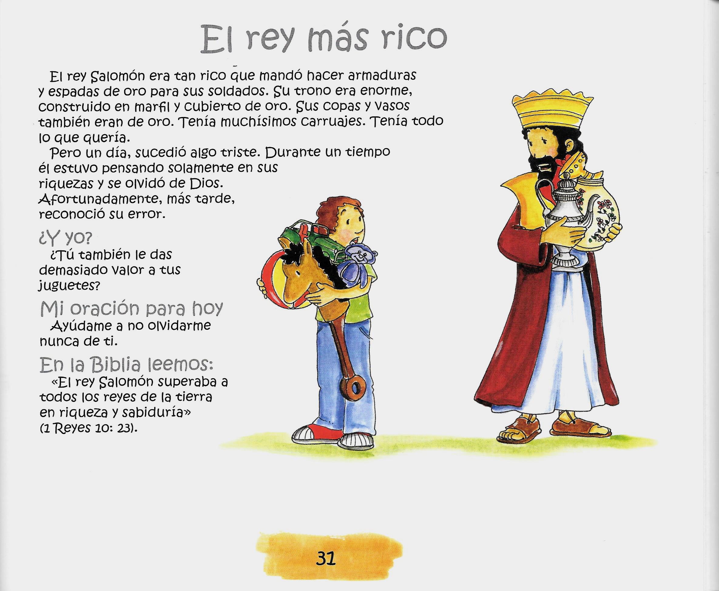 Página ilustrada del devocional