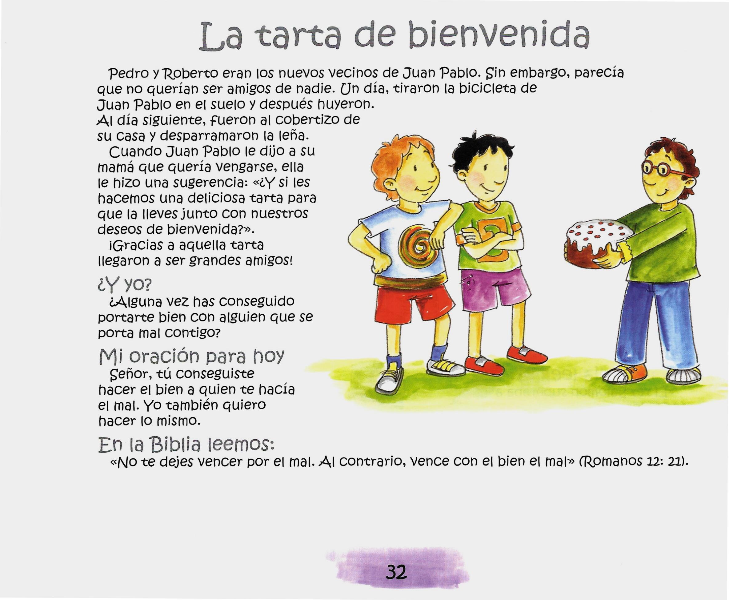 Página ilustrada del devocional