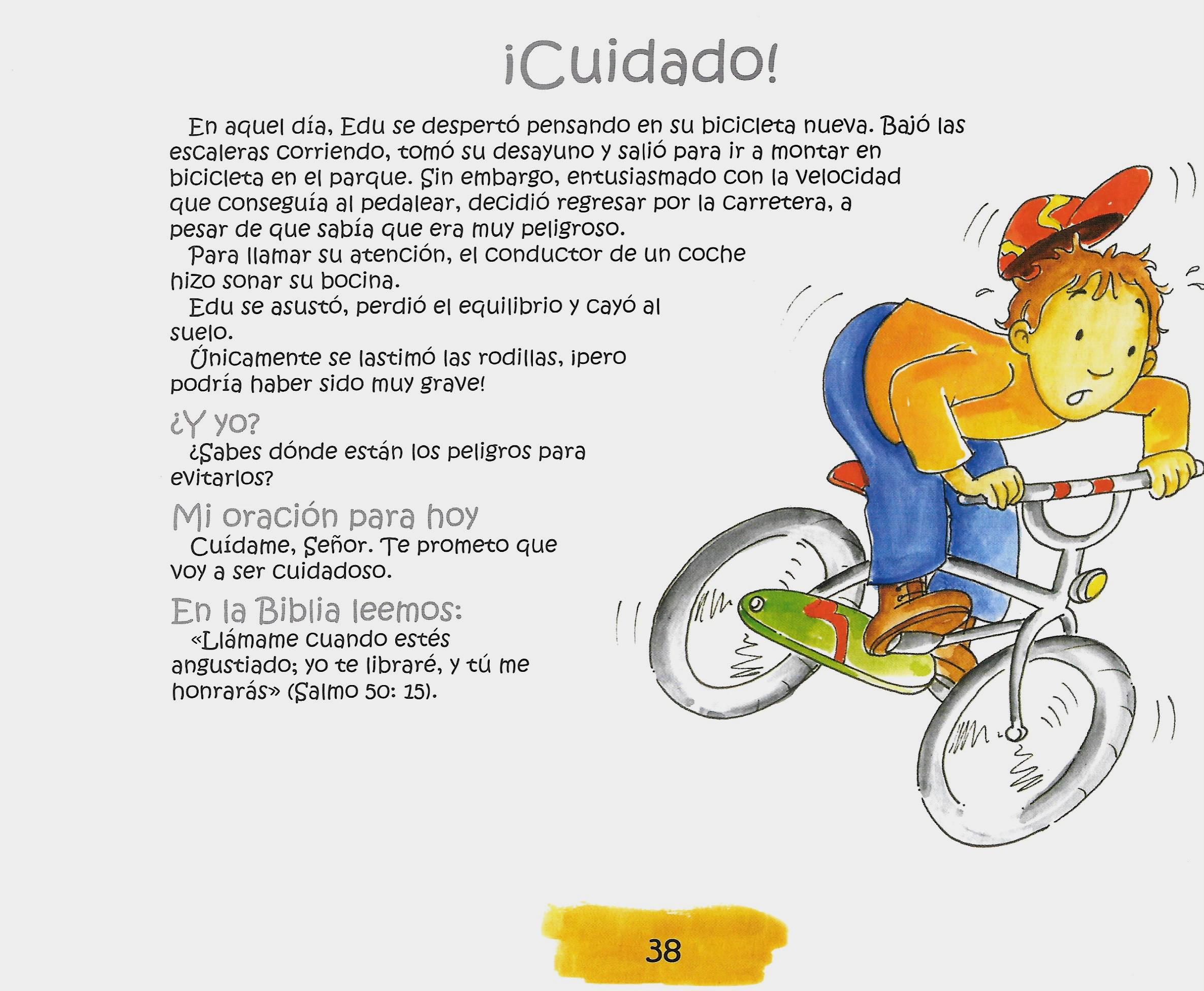 Página ilustrada del devocional
